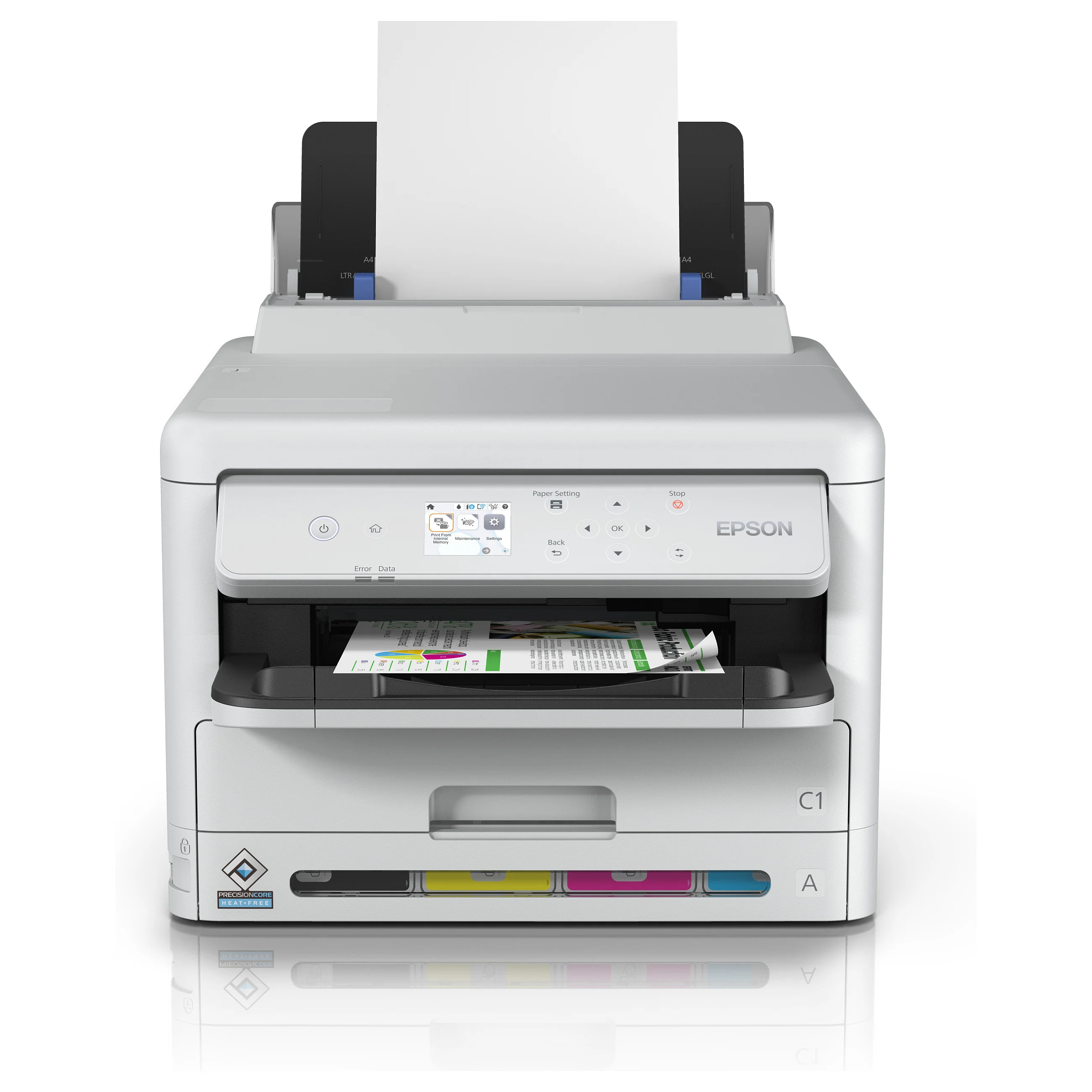Epson T WorkForce Pro WF C5390DW Tintenstrahldrucker A4 LAN WLAN WiFi Direct Duplex Drucker & Scanner