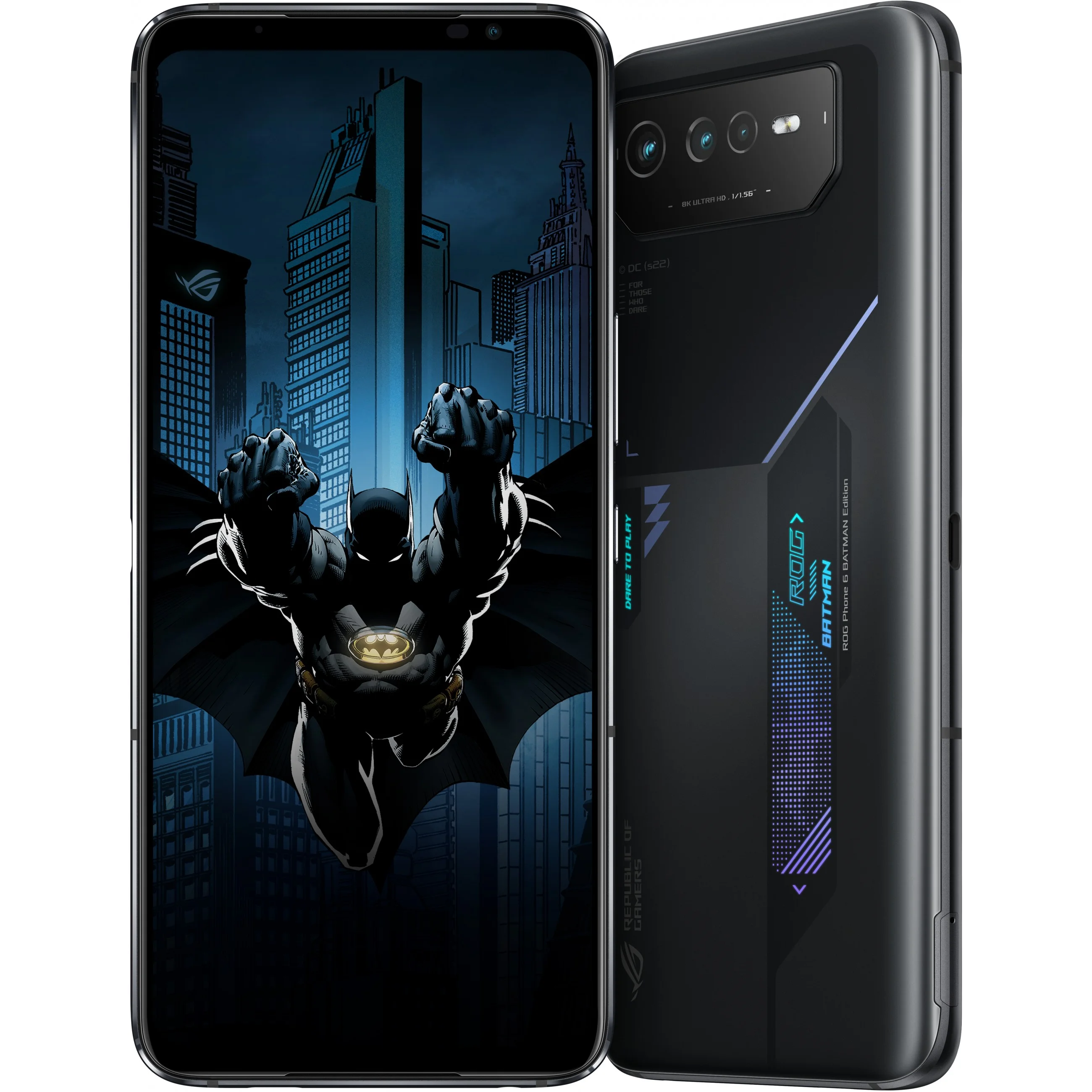 ASUS ROG Phone 6 AI2203 5B028E1 17 2 cm  6 78   Dual SIM Android 12 5G USB Typ C 12 GB 256 GB 6000 mAh Schwarz Mobilfunk
