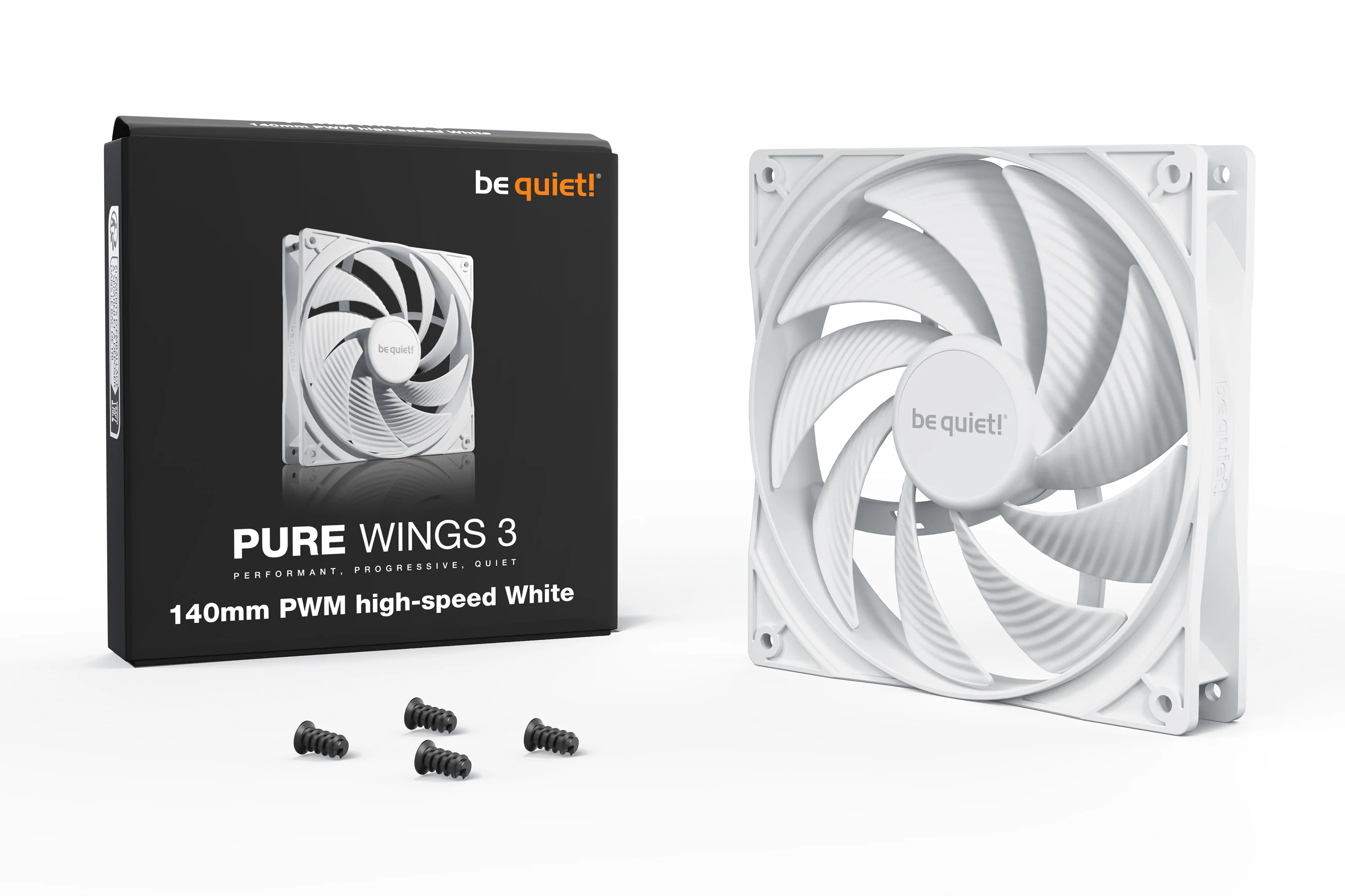 be quiet  140mm  pure wings 3 pwm high speed white PC-Zubehoer