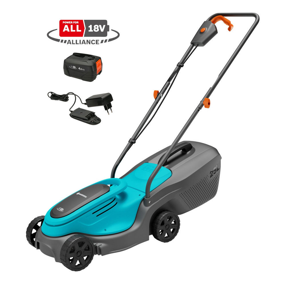 GARDENA Akku Rasenmaeher PowerMax 30 18V P4A Ready To Use Set Gartenmaschinen