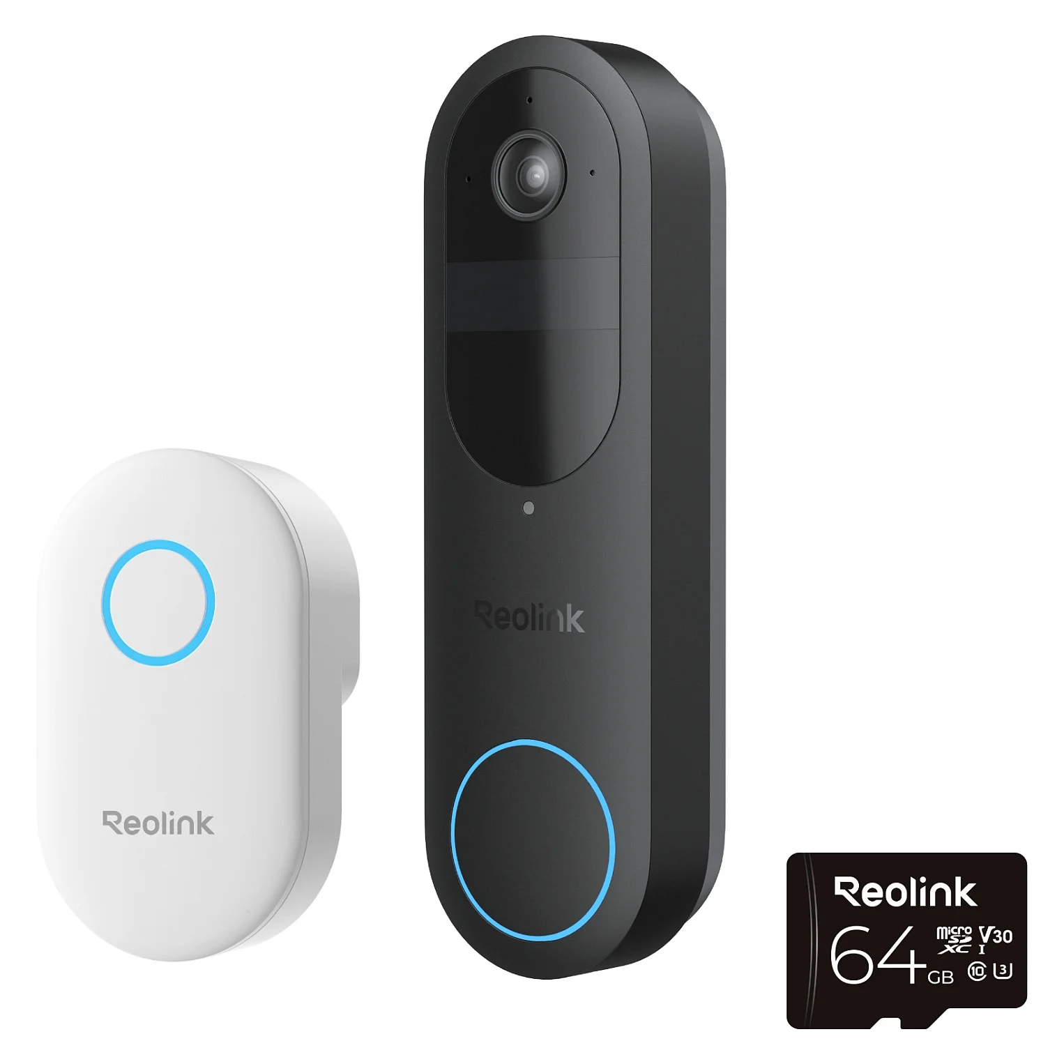 Reolink Bundle Tuerklingel  D340B mit Klingel und 64GB Speicher Tuerklingeln & Tuerschloesser
