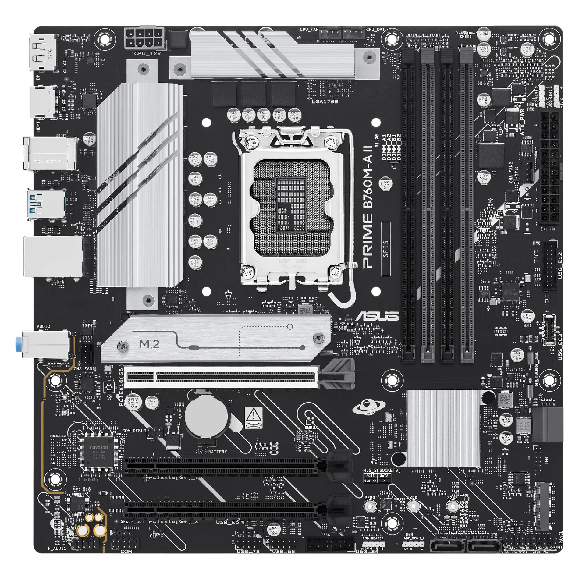 ASUS PRIME B760M A II CSM Intel B760 LGA 1700 micro ATX PC-Komponenten