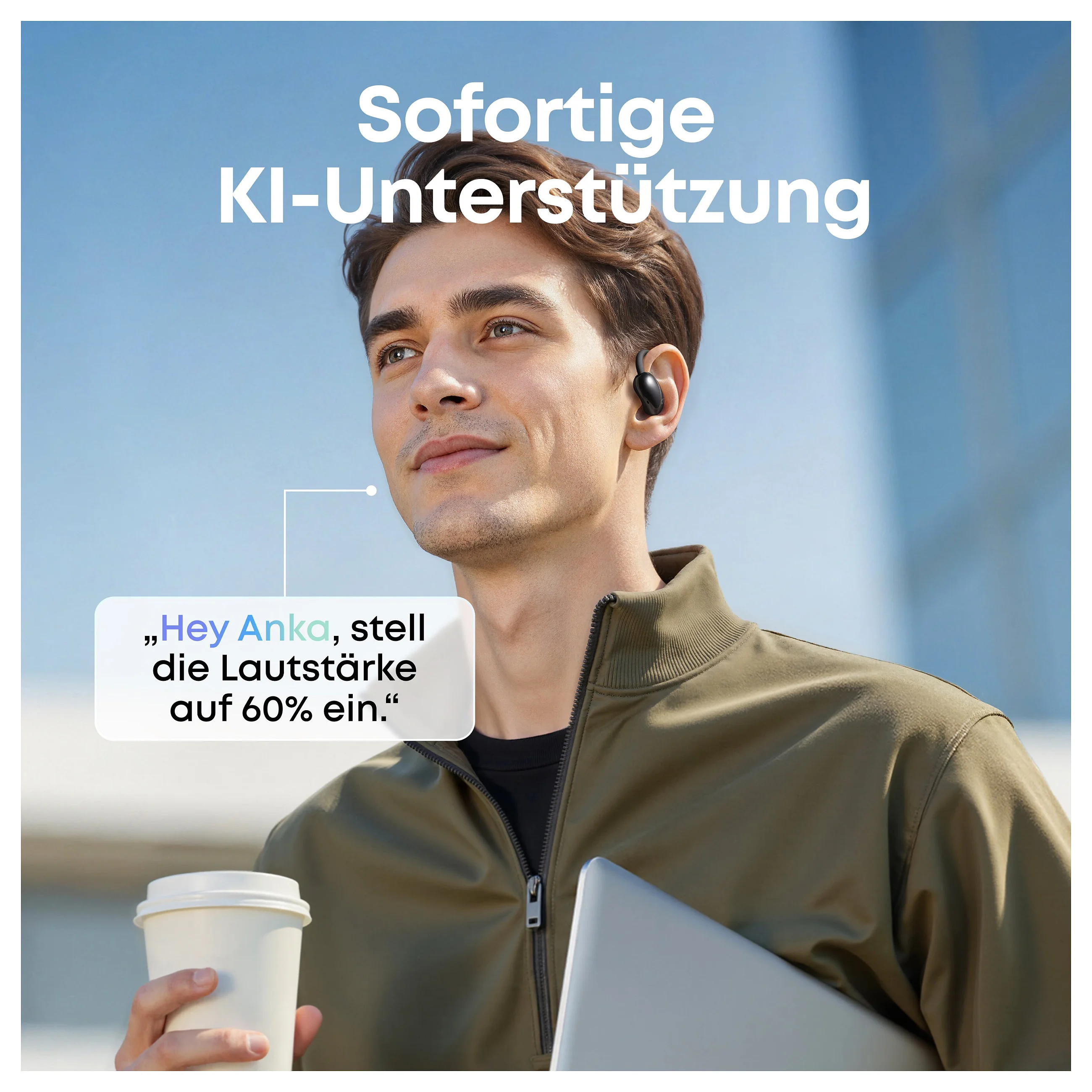Anker soundcore aerofit 2 ai black open ear kopfhrer 35 stunden wiedergabezeit ip55 inkl  ki assisent und bersetzung Over-Ear