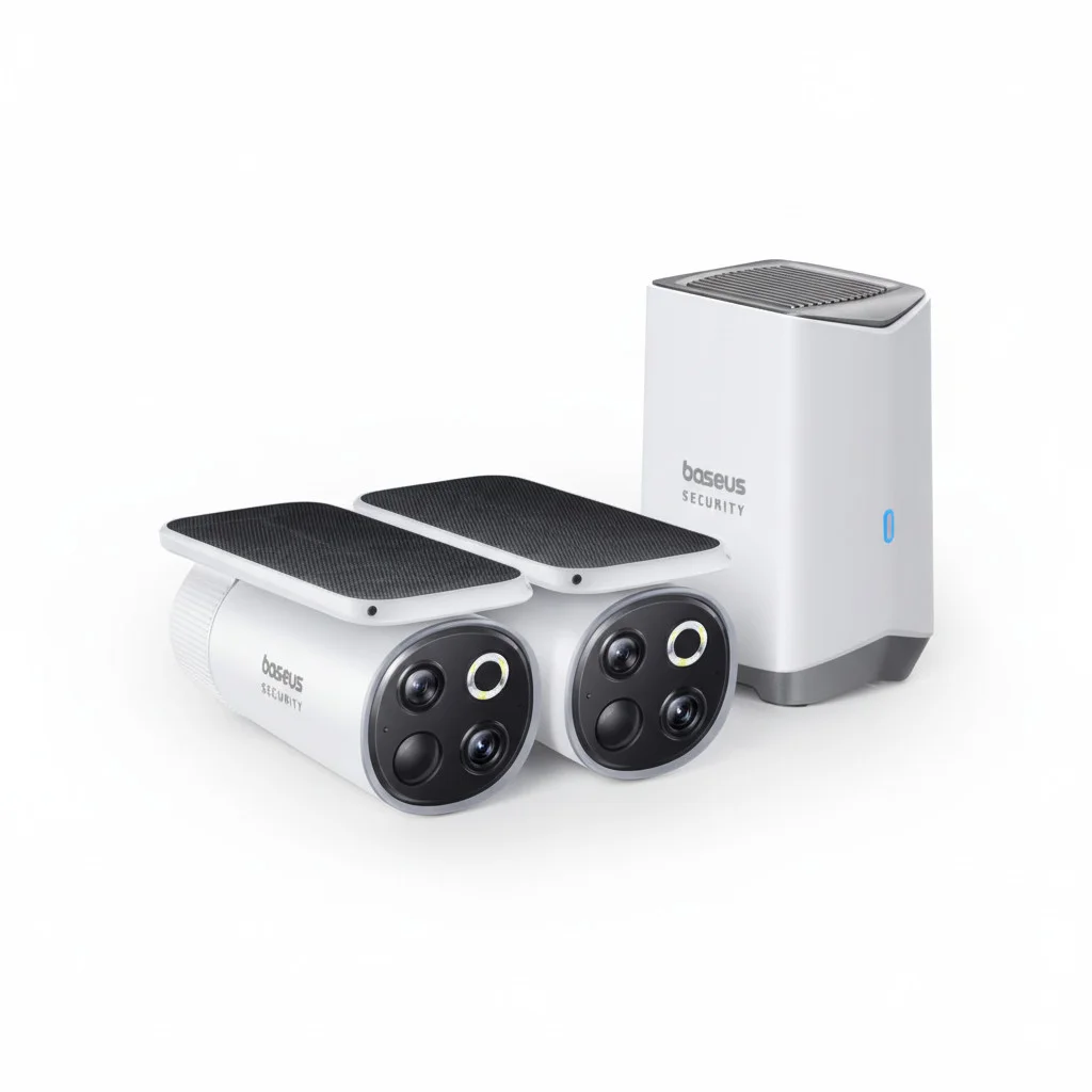 Baseus Security S1 Pro Outdoor Dual Kamera 3K Kit Weiss EU Sicherheit