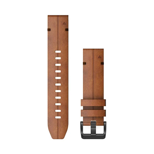 Garmin Ersatzarmband QuickFit 22mm Leder Braun Schiefergrau Smartwatches & Fitnesstracker