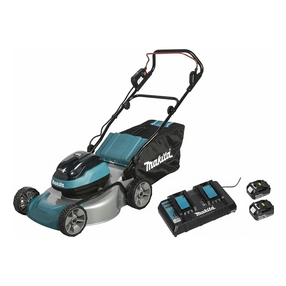 Makita DLM466PT2 Akku Rasenmaeher 2x18V Gartenmaschinen