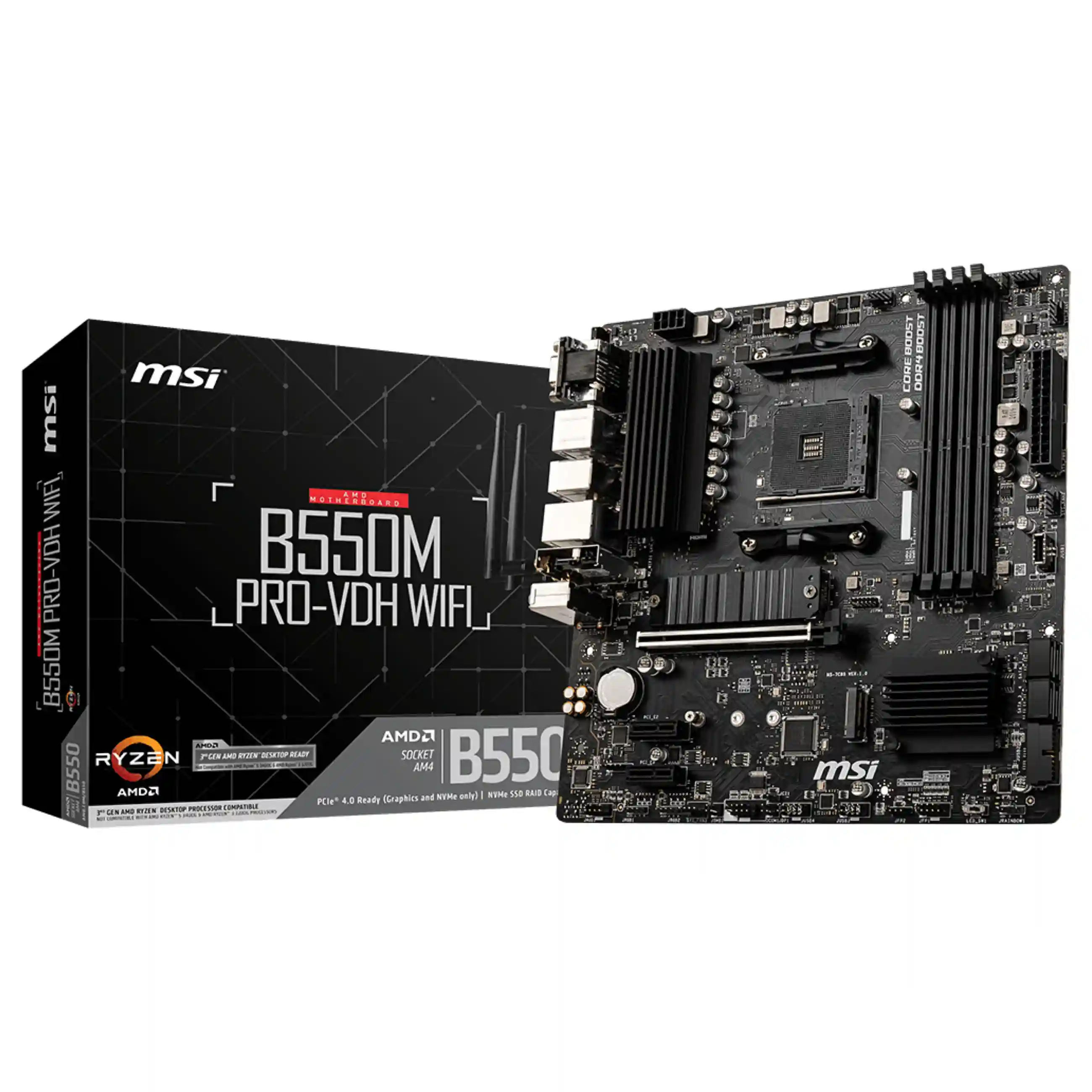 MSI B550M PRO VDH WIFI Motherboard AMD B550 Sockel AM4 micro ATX PC-Zubehoer