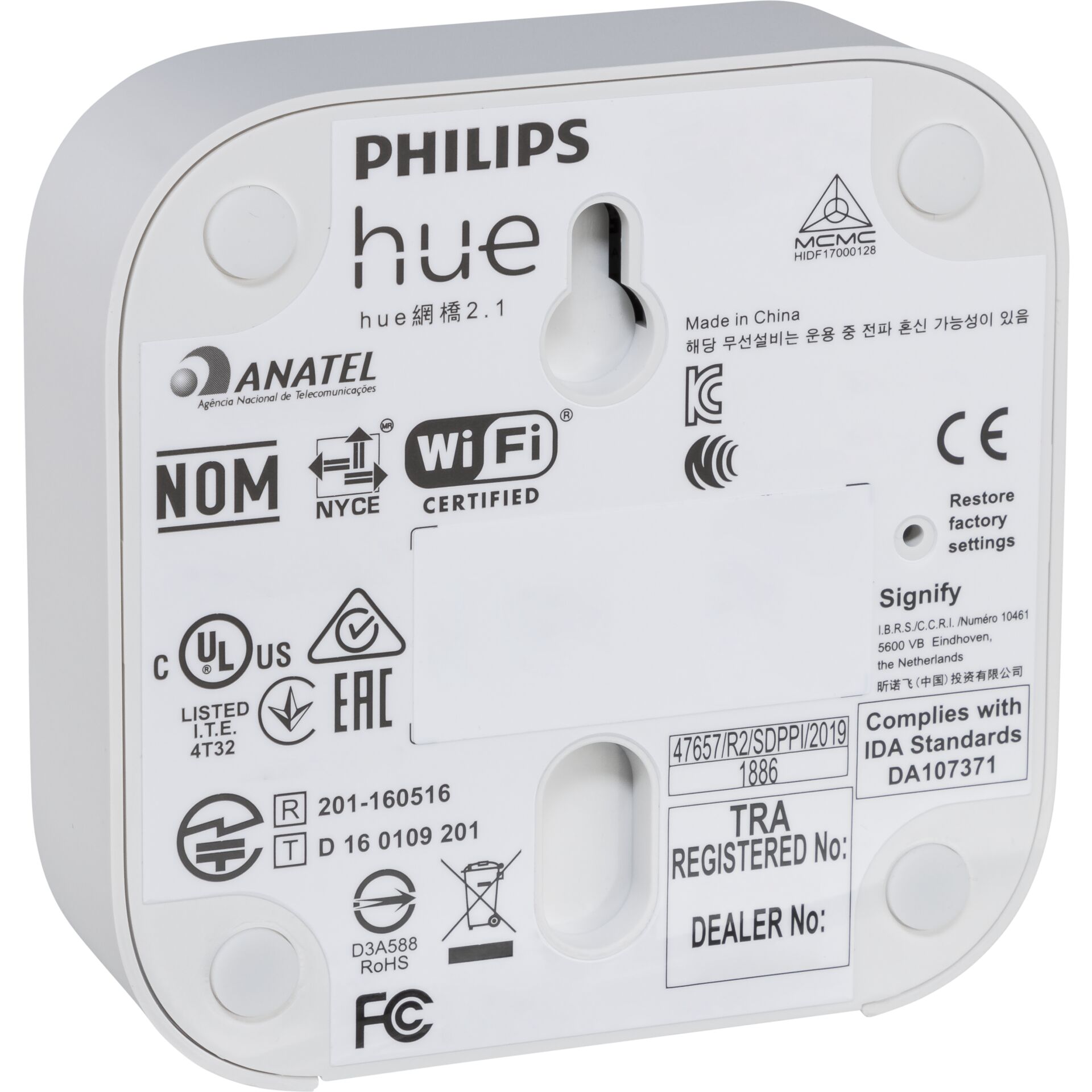 Philips Hue Bridge smarte Schaltzentrale weiss Steuerungszentralen & Gateways