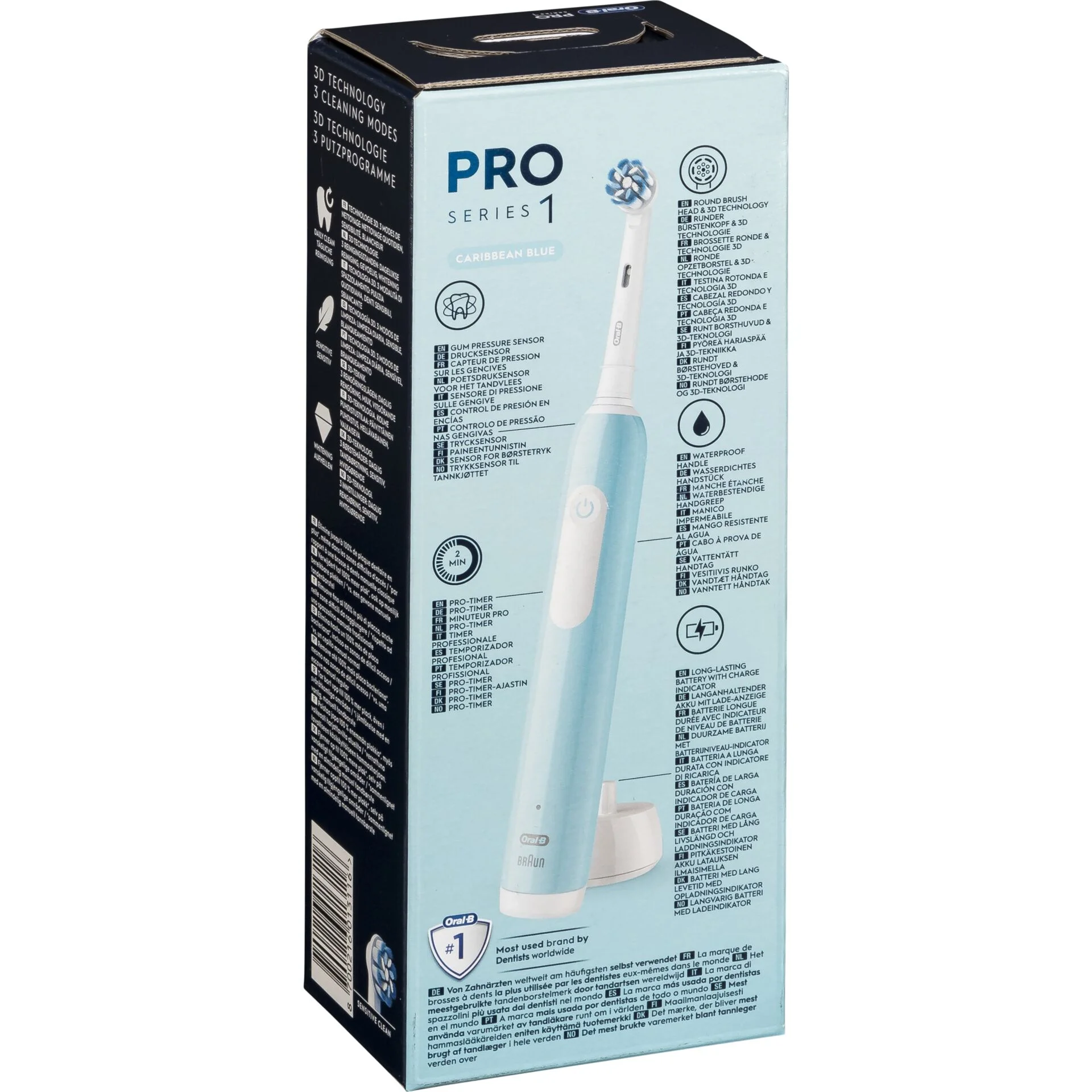 Oral B Pro 1 Sensitive Clean Caribbean Blue Zahnpflege