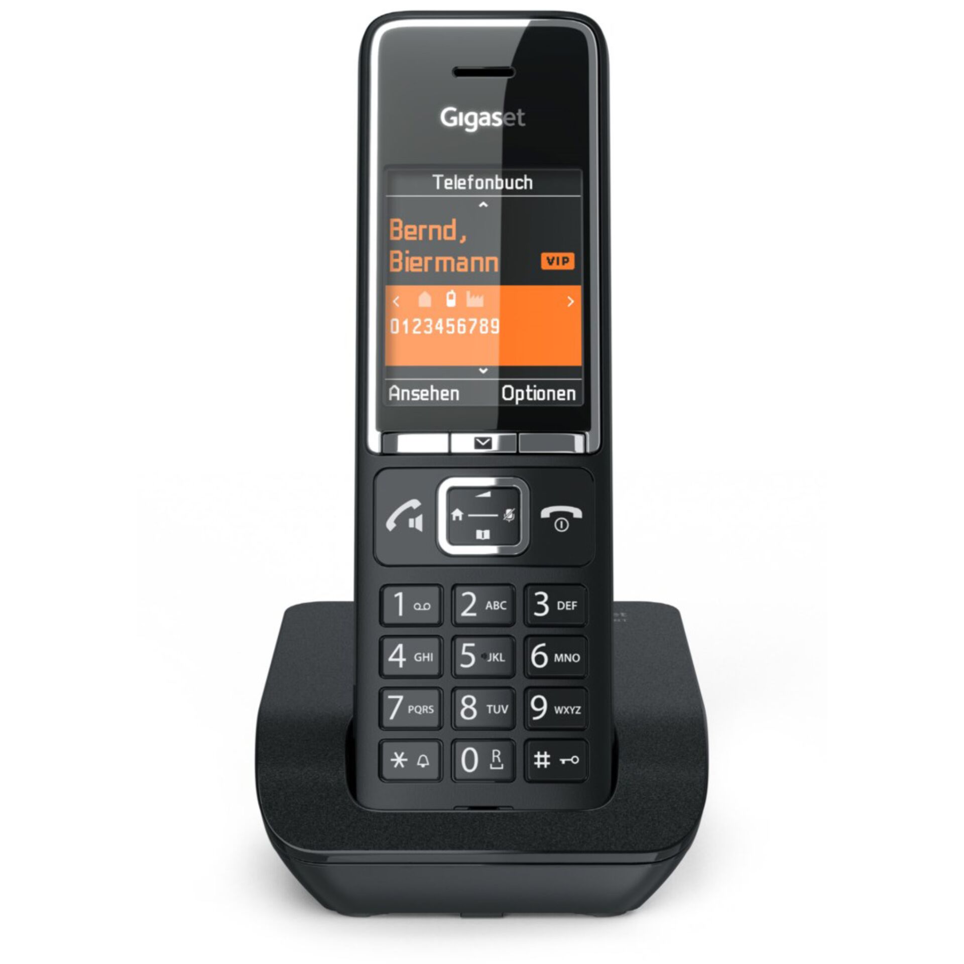 Gigaset Comfort 550 schwarz chrom Telefon