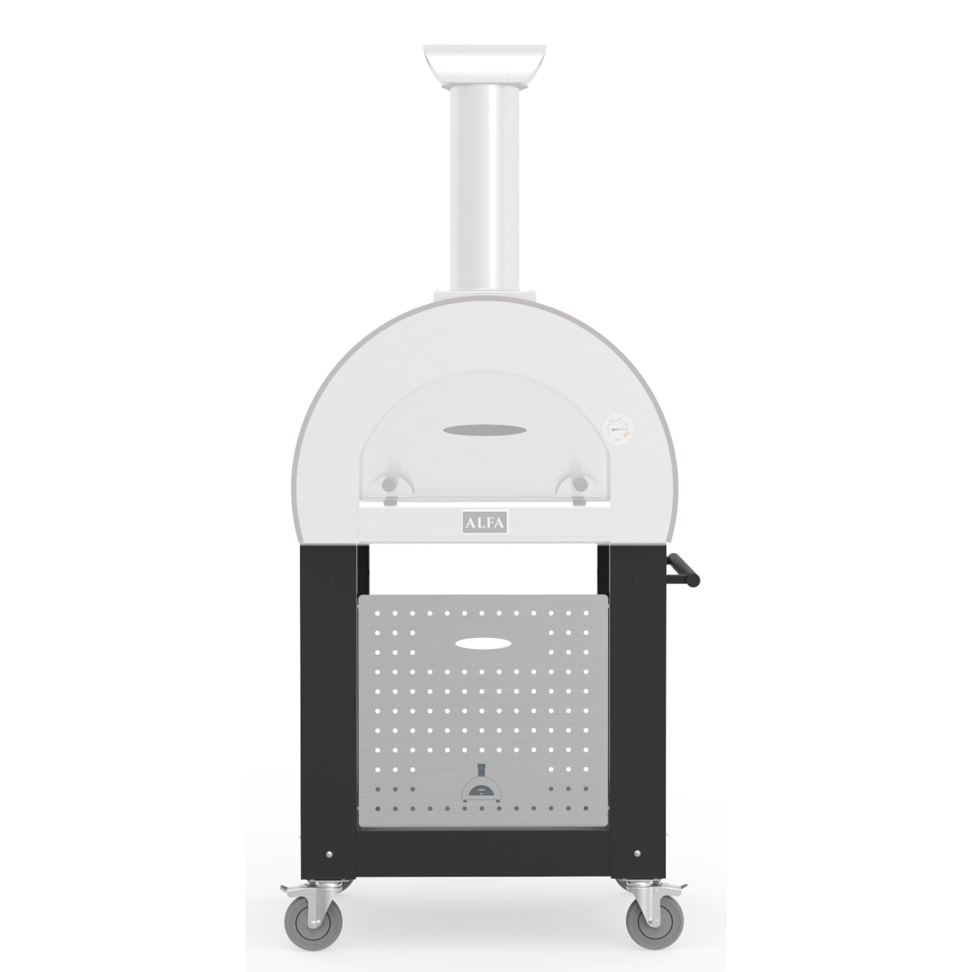 Alfa Forni Base fuer 5 Minuti Unterbau Schwarz Grills