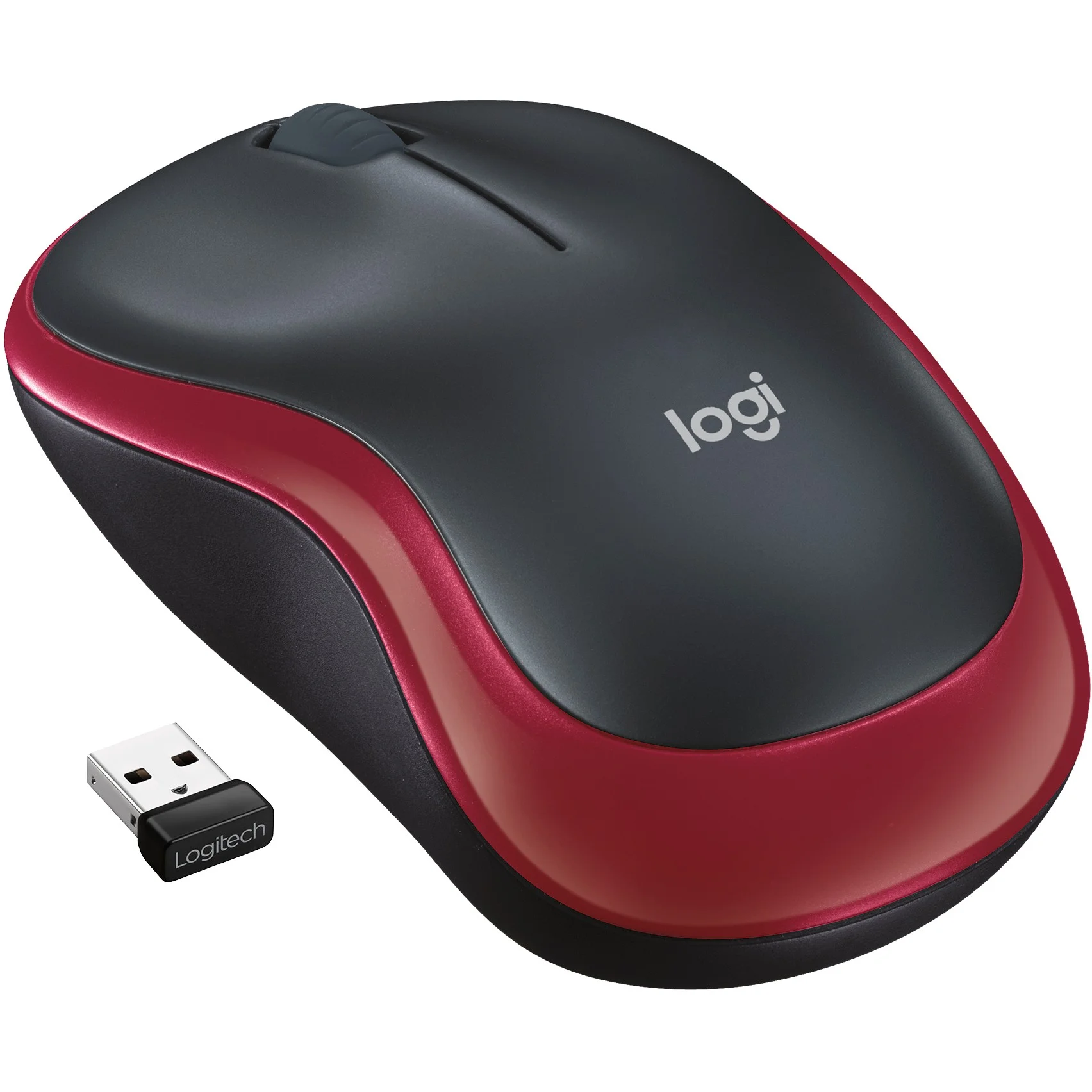 Logitech M185 RF Wireless red Tastaturen & Maeuse