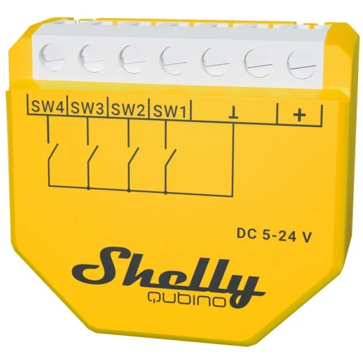 Shelly Relais Wave i4 DC Szenenaktivierer Z Wave Smart Home Zubehoer
