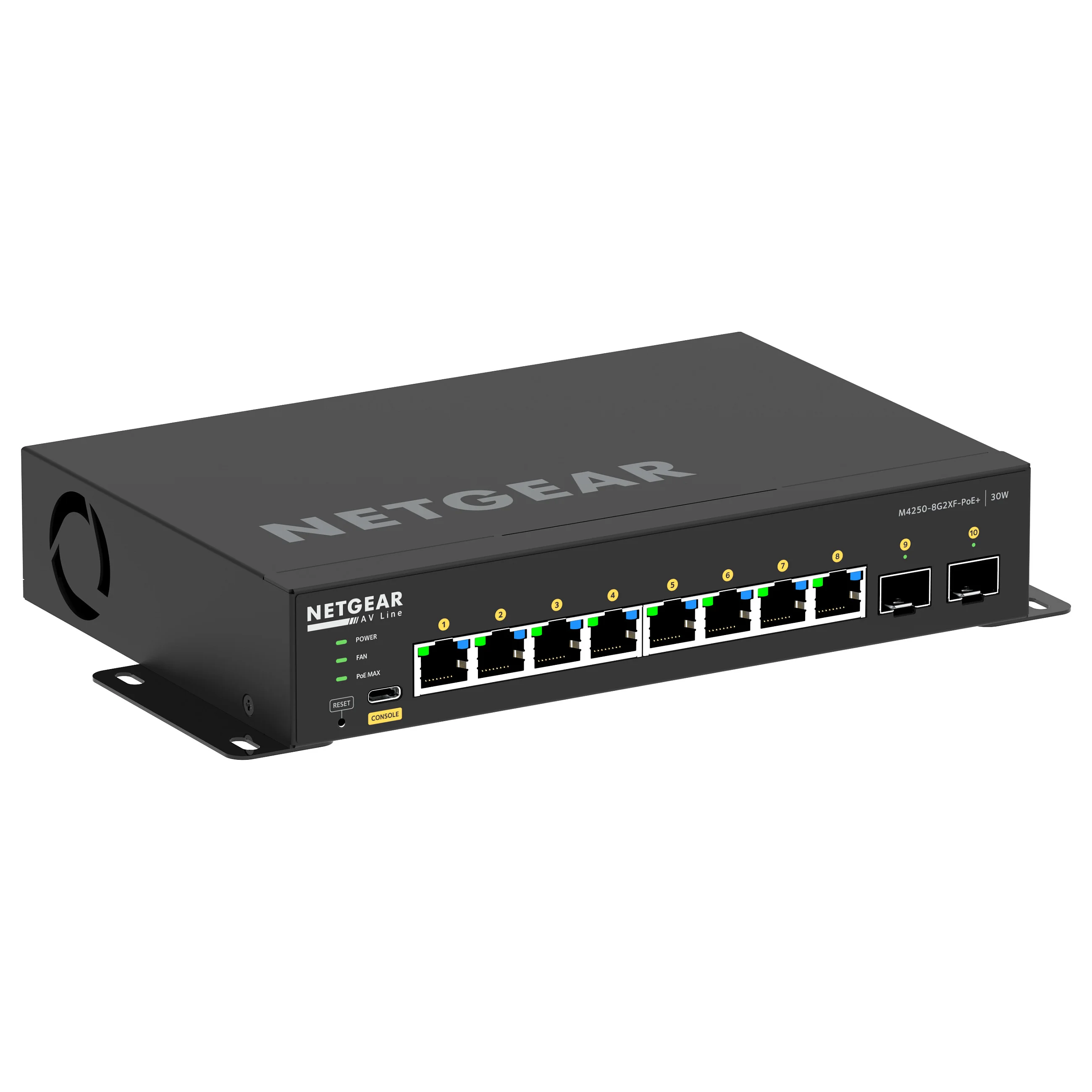 NETGEAR GSM4210PX 100EUS Netzwerk Switch Managed L2 L3 Gigabit Ethernet  10 100 1000  Power over Ethernet  PoE  Schwarz Switches