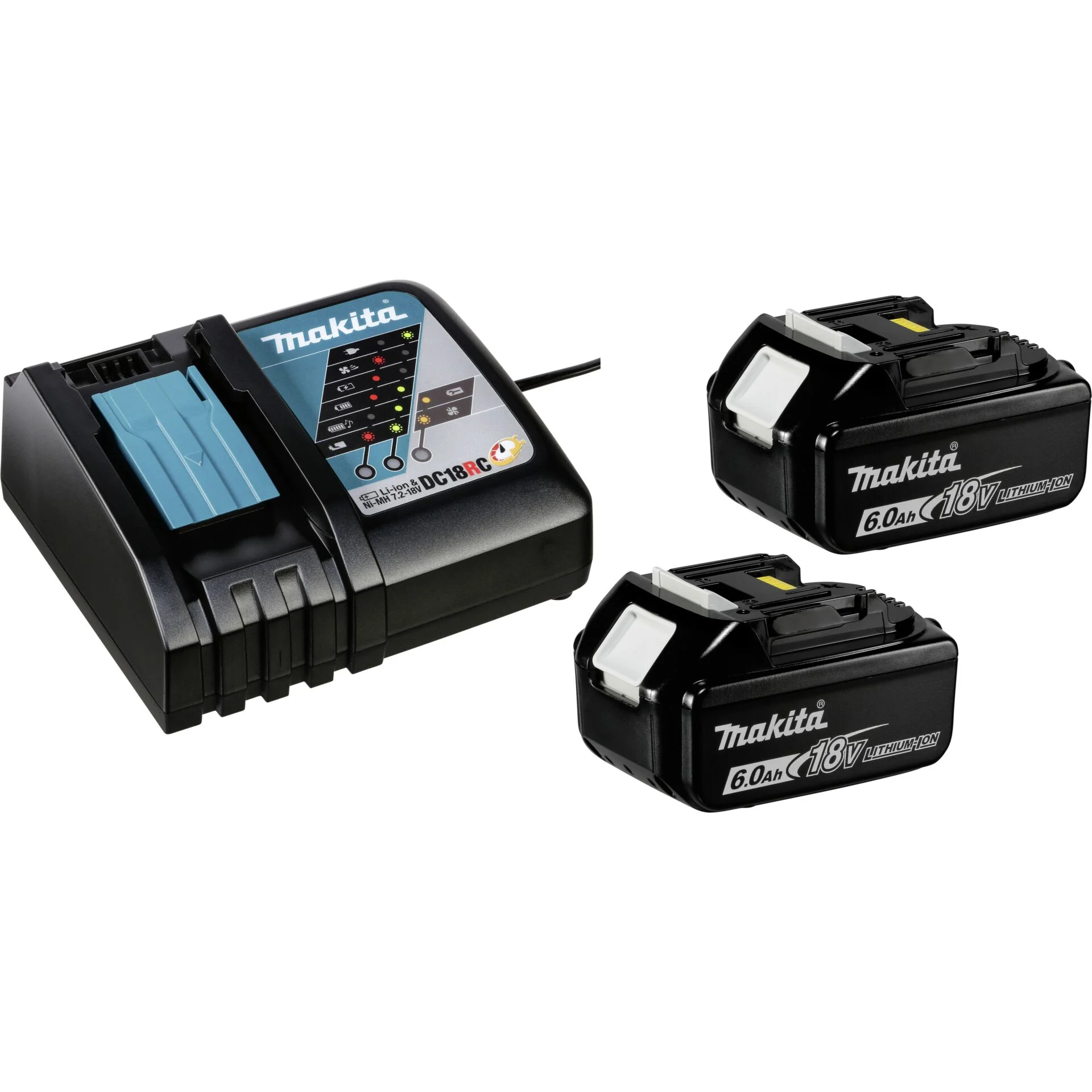 Makita Power Source Kit 199480 6 2x BL1860B   DC18RC Werkzeug-Akkus