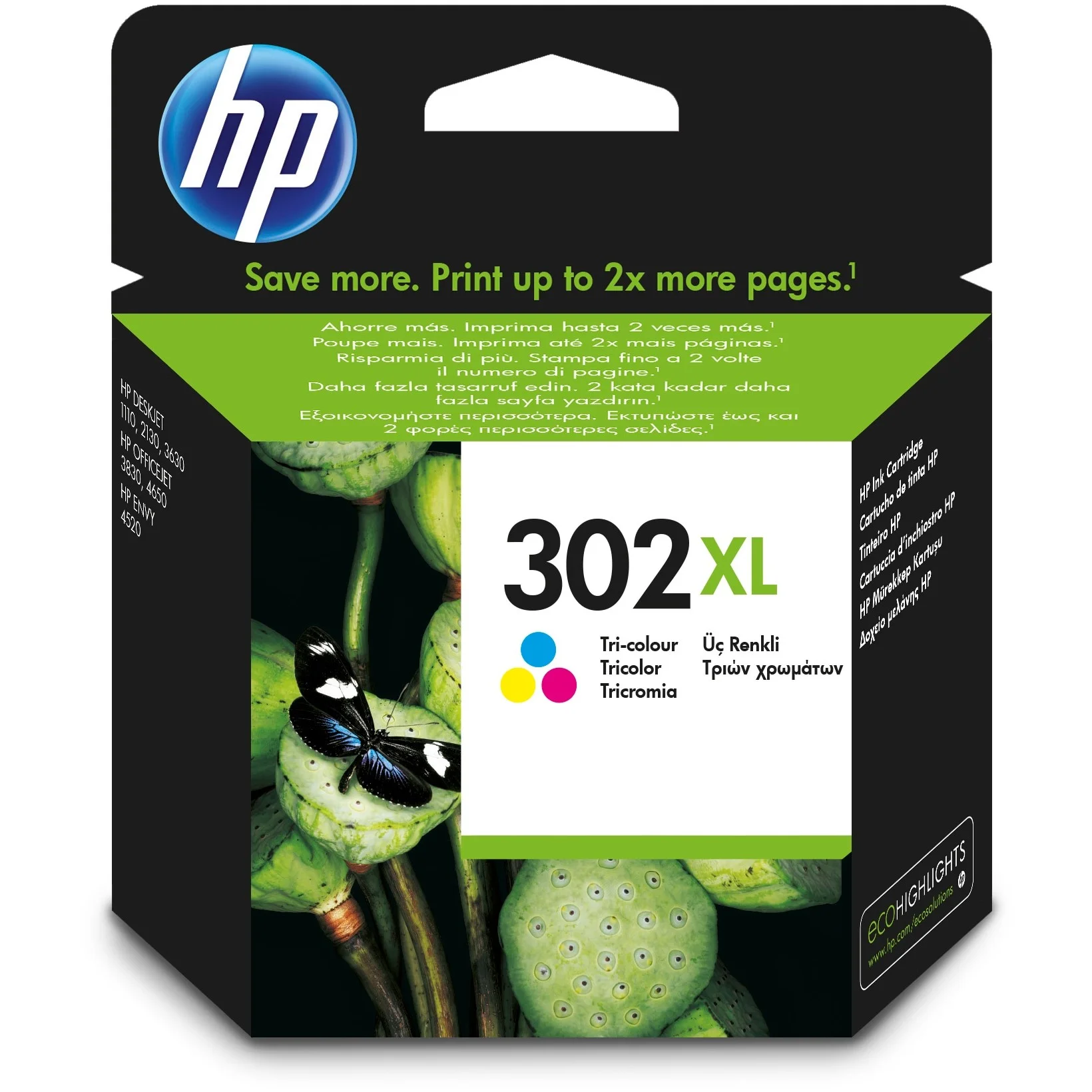 HP Original 302XL Cyan Magenta Gelb Druckerpatrone mit hoher Reichweite Drucker & Scanner