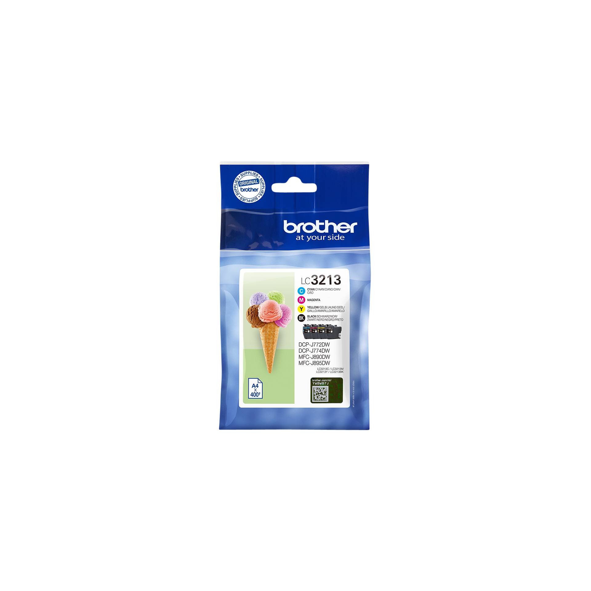 Brother LC 3213 Value Pack BK C M Y Drucker & Scanner
