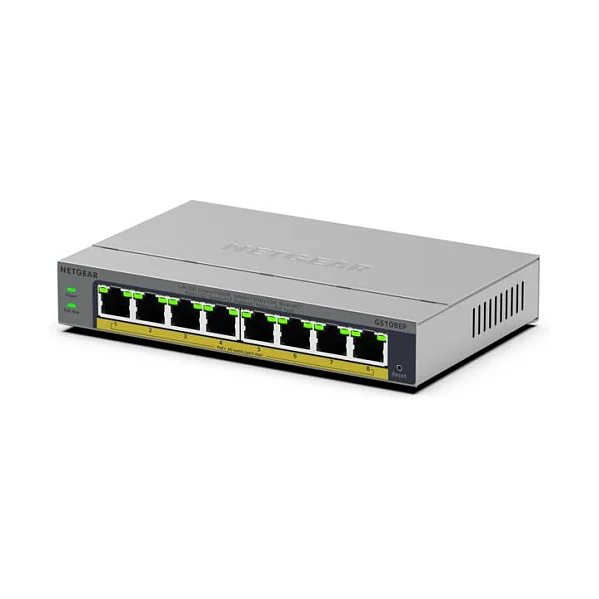 NETGEAR GS108EP Managed L2 L3 Gigabit Ethernet  10 100 1000  Grau Switches