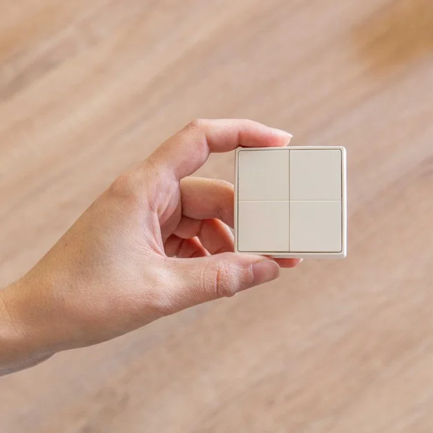 Shelly Plug   Play ZollBlu WallZoll Switch 4 Wandtaster 4 fach 16 Aktionen Weiss Smart Home