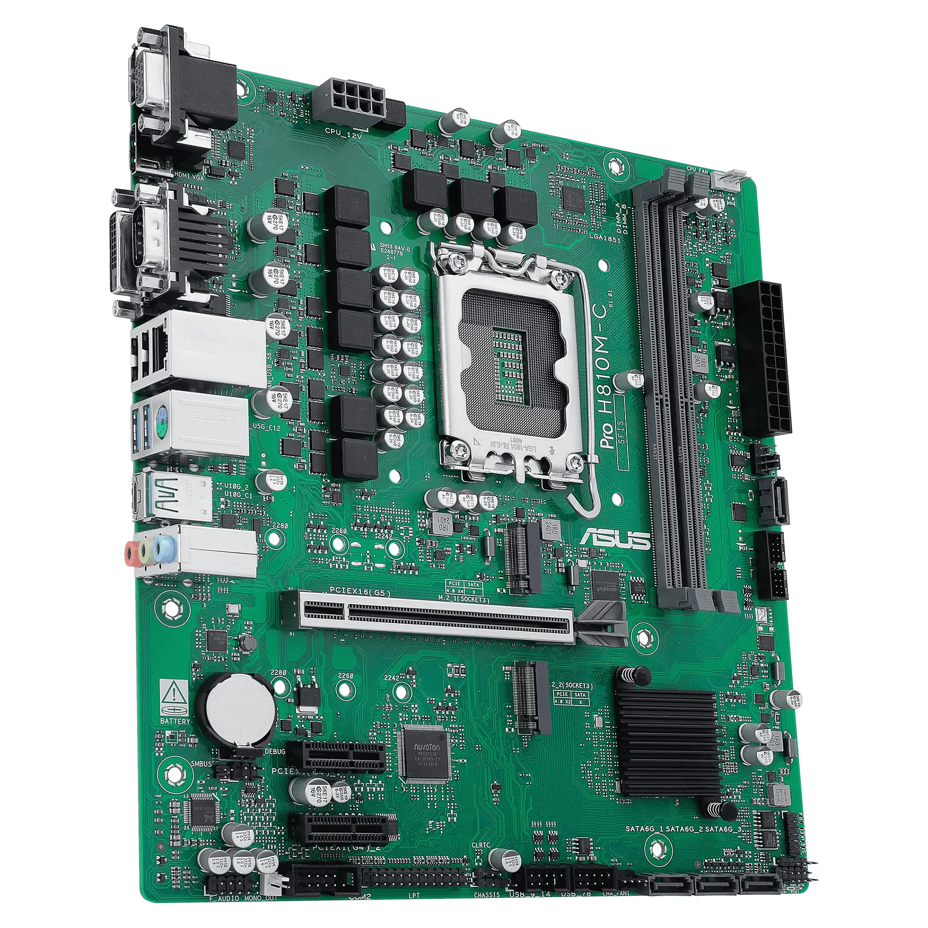 ASUS PRO H810M C CSM Intel H810 LGA 1851  Socket V1  micro ATX PC-Komponenten