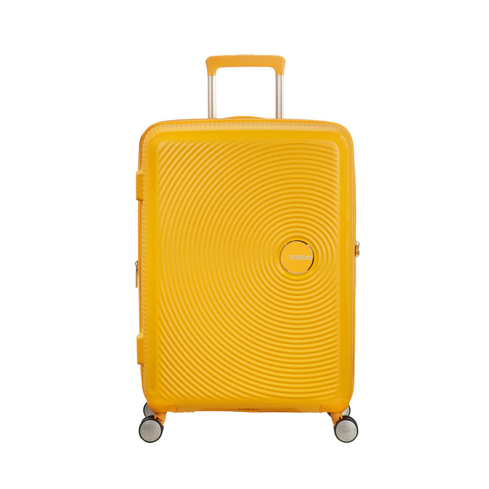 AMERICAN TOURISTER 4 Rollen Trolley Soundbox  67cm  golden yellow Reisegepaeck