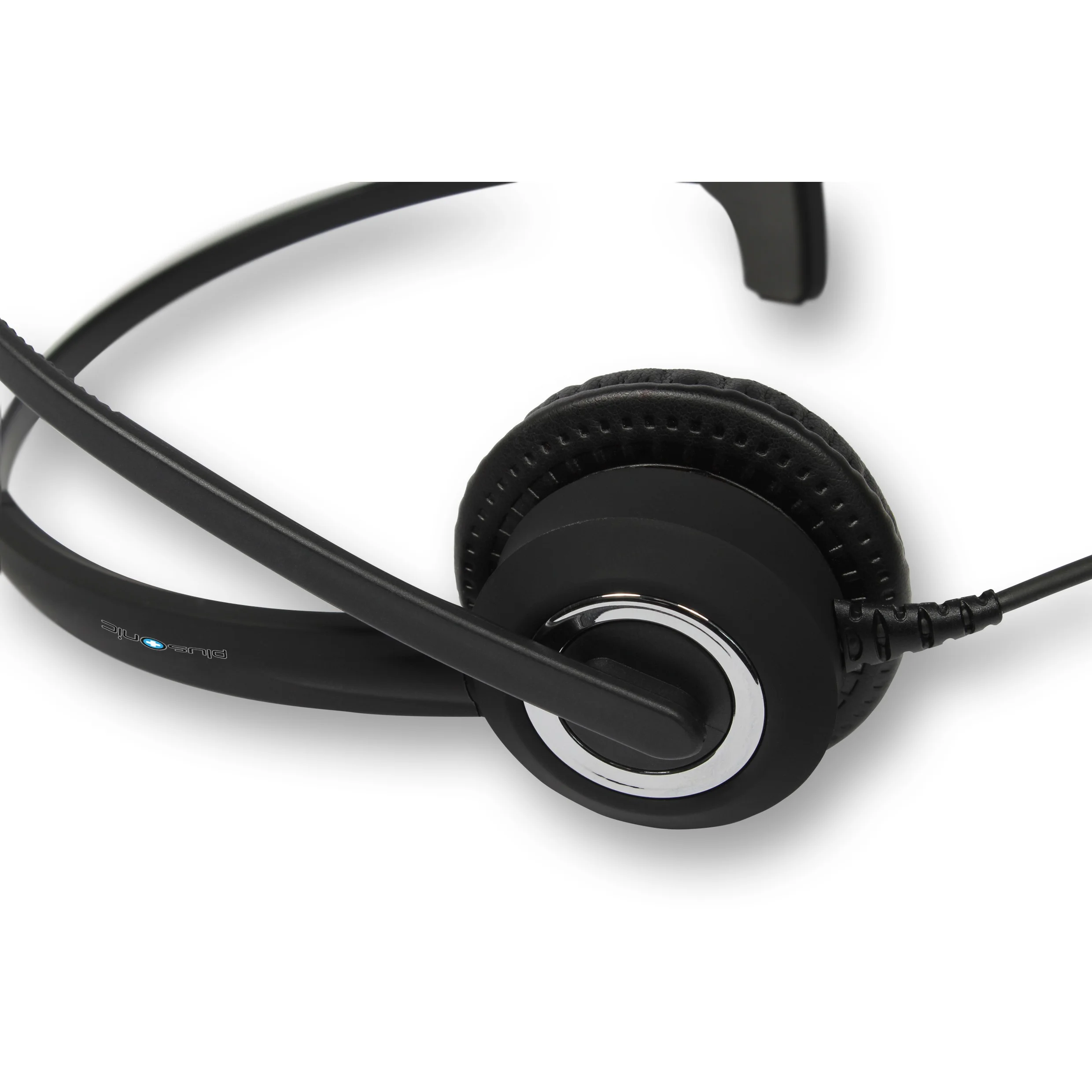 Plusonic Mono USB Headset 10 1P compatible to Teams and Skype Over-Ear