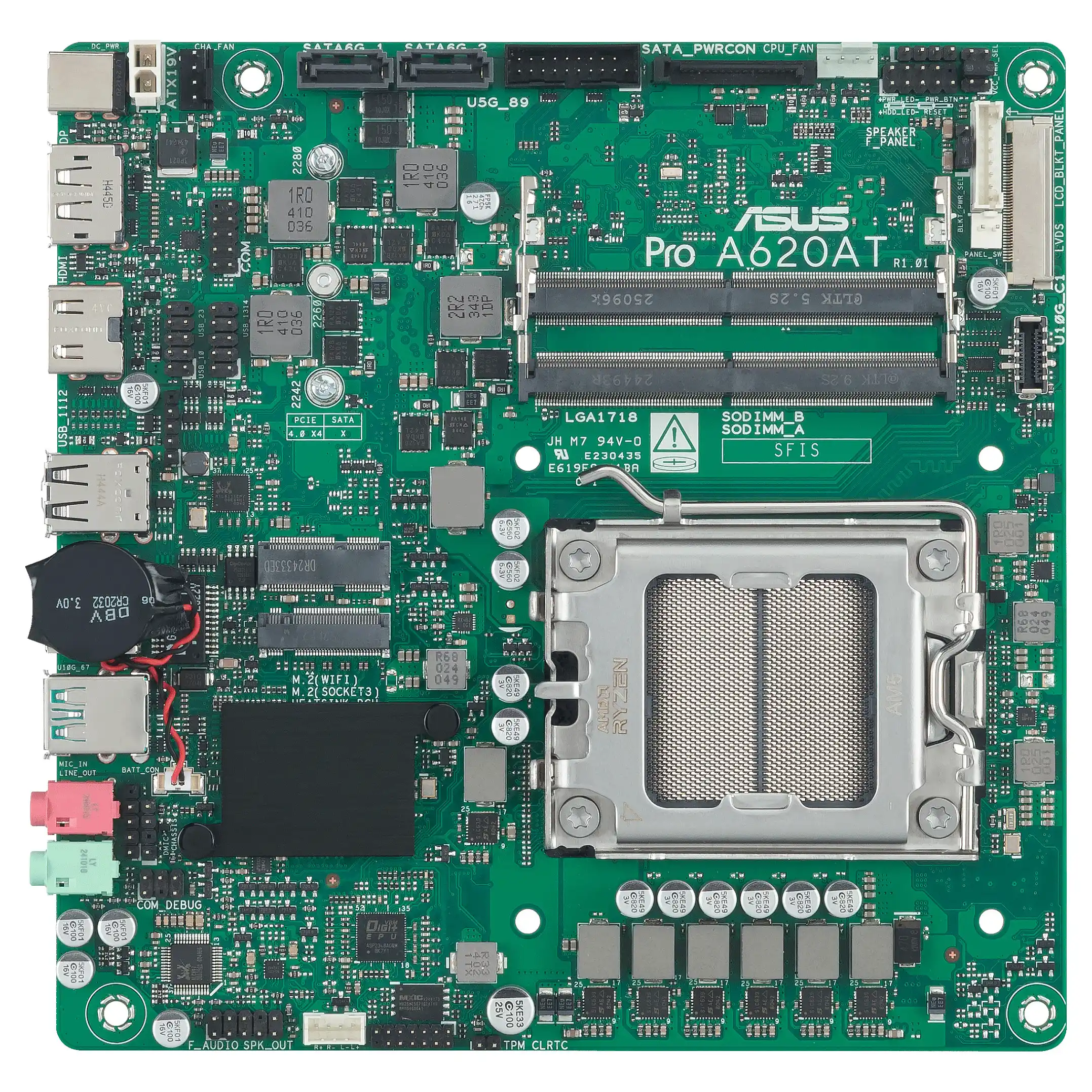 ASUS Pro A620AT CSM AMD A620A Sockel AM5 Thin Mini ITX PC-Komponenten