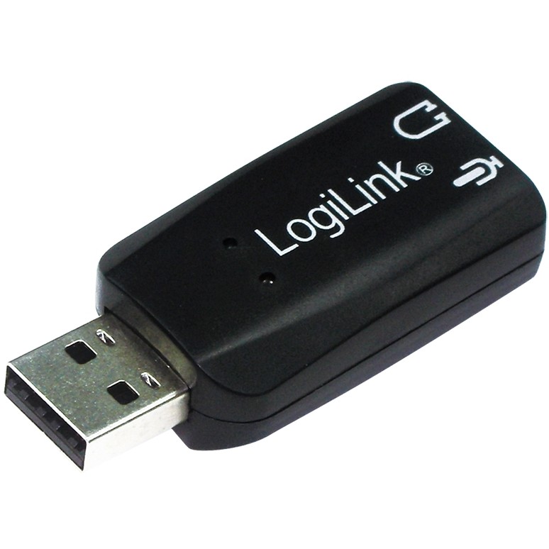 LogiLink USB 2 0 Soundkarte mit Virtual 3D Soundeffekt PC-Zubehoer