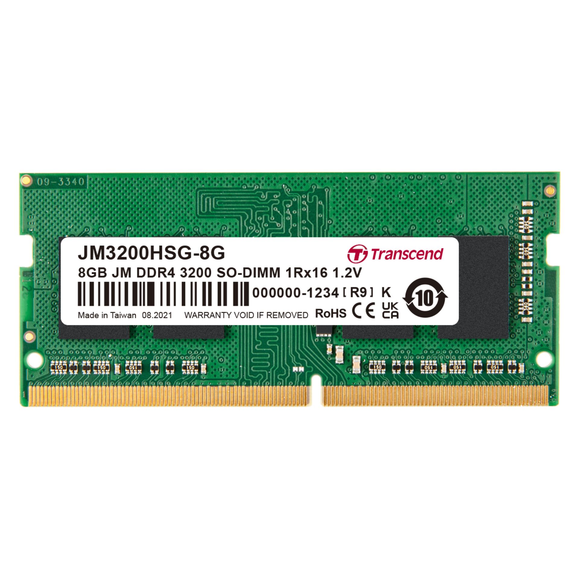Transcend JetRAM DDR4 8GB SO DIMM 3200 Arbeitsspeicher   Laptop RAM   8GB DDR4 PC-Komponenten