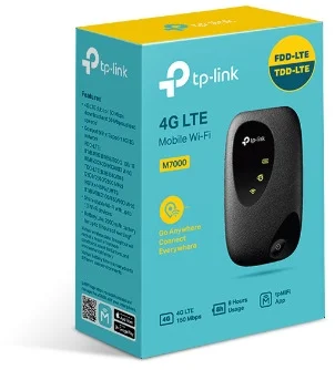 TP Link M7000 Mobiler 4G LTE WLAN Router 150 Mbps SIM Karten Slot Kompakt Tragbar