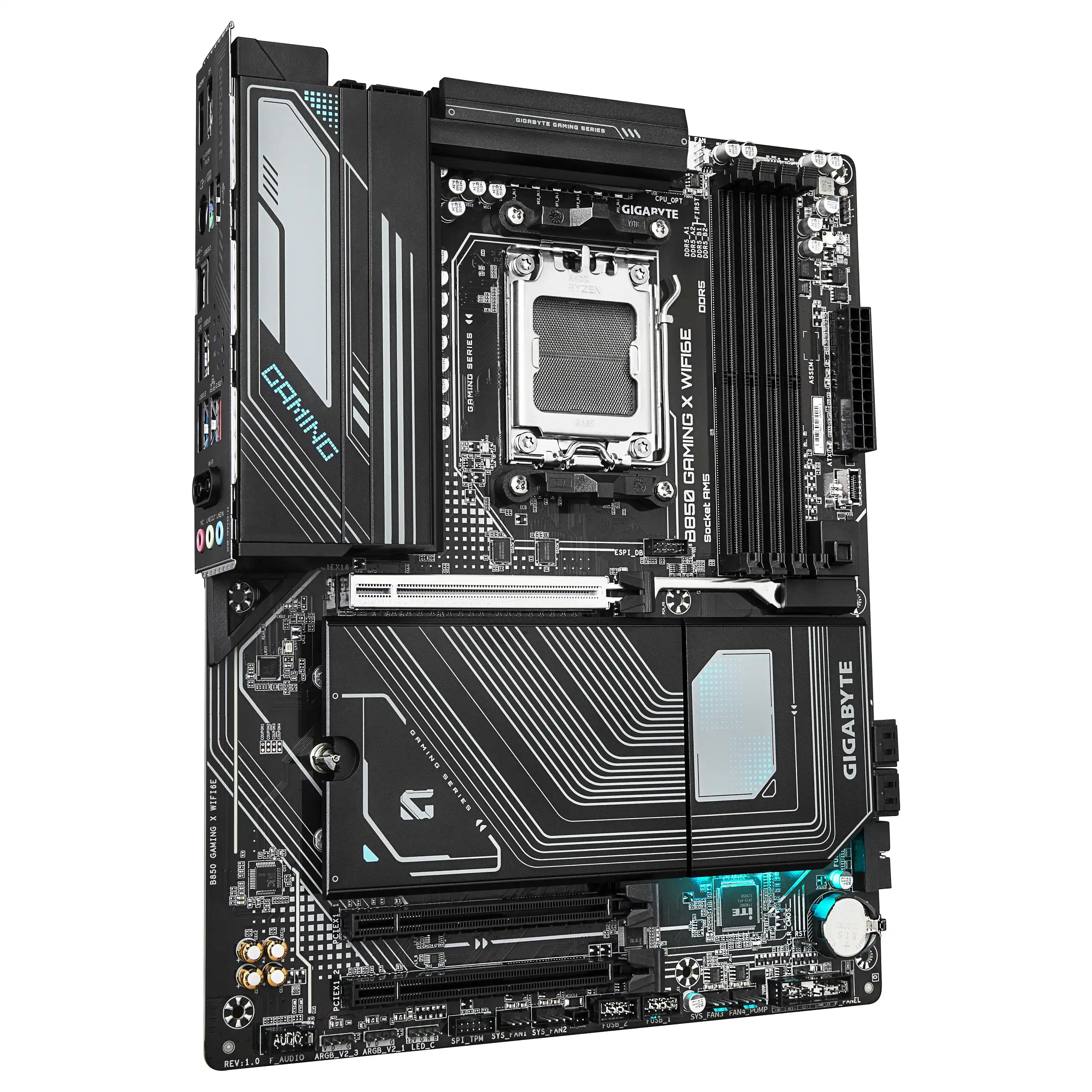GIGABYTE B850 GAMING X WIFI6E Motherboard   AMD Ryzen 9000 Serie CPUs  12 2 2 Phasen digitales VRM  bis zu 8200MHz DDR5  OC   1xPCIe 5 0   2xPCIe 4 0 M 2  2 5G LAN  WIFI 6E  USB 3 2 Gen 2x2 PC-Komponenten