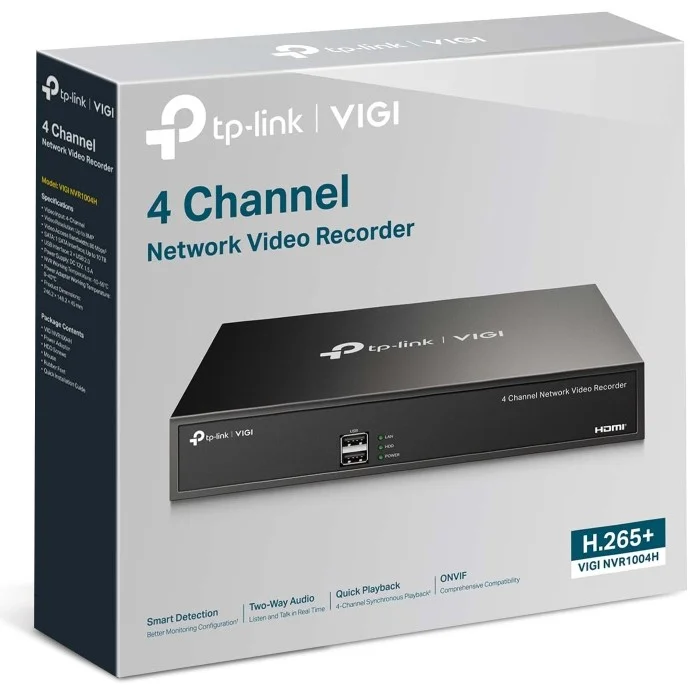TP Link VIGI NVR1004H Schwarz Netzwerk