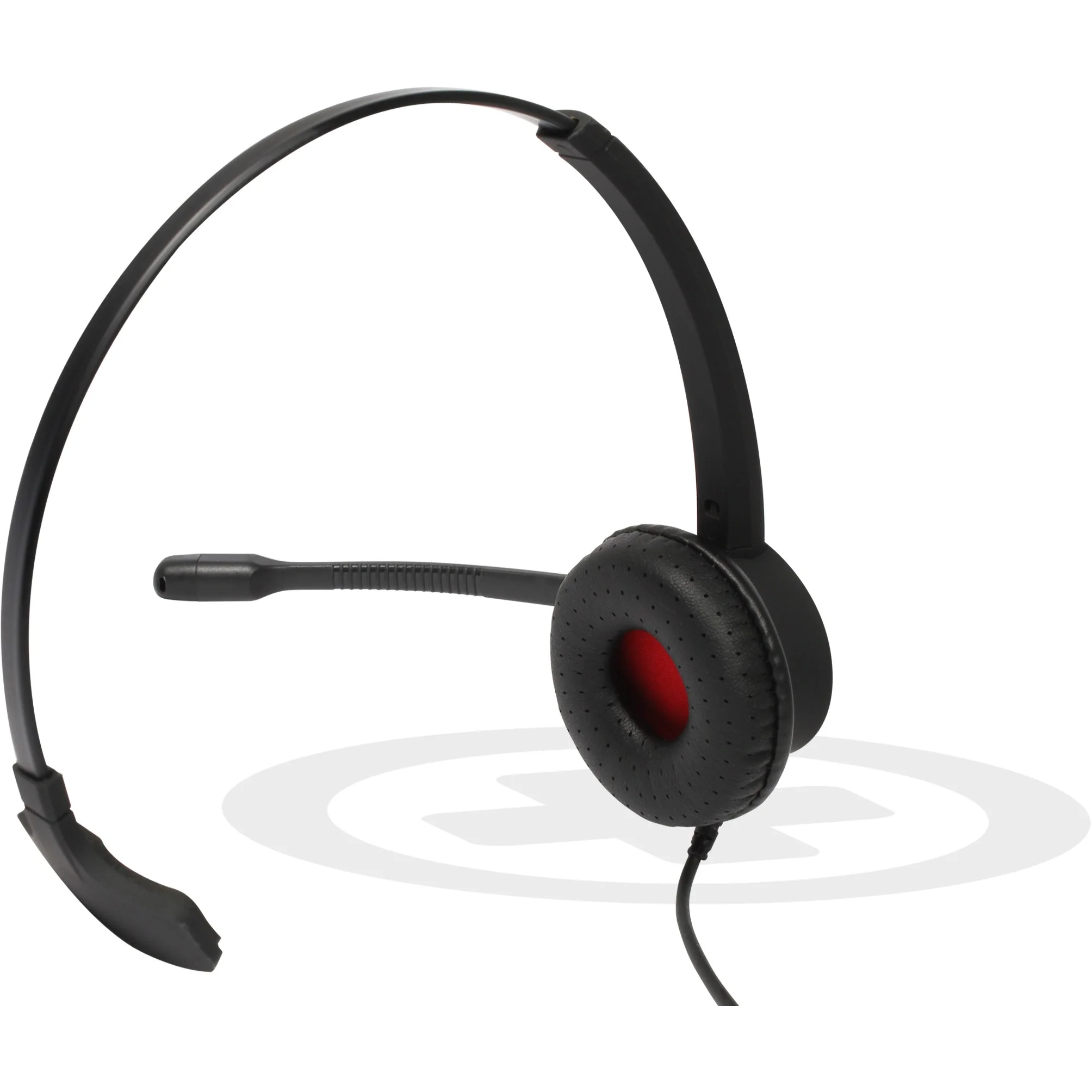 Plusonic Mono USB Headset 10 1P compatible to Teams and Skype Over-Ear