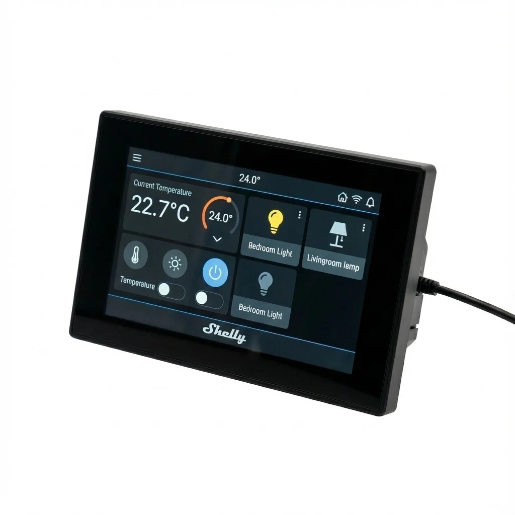 Shelly Wall Display XL Black Steuerungszentralen & Gateways