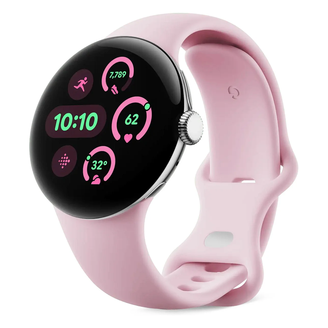 Google Pixel Watch 3  41mm   Active Band  Rose Quartz  Small Smartwatches & Fitnesstracker