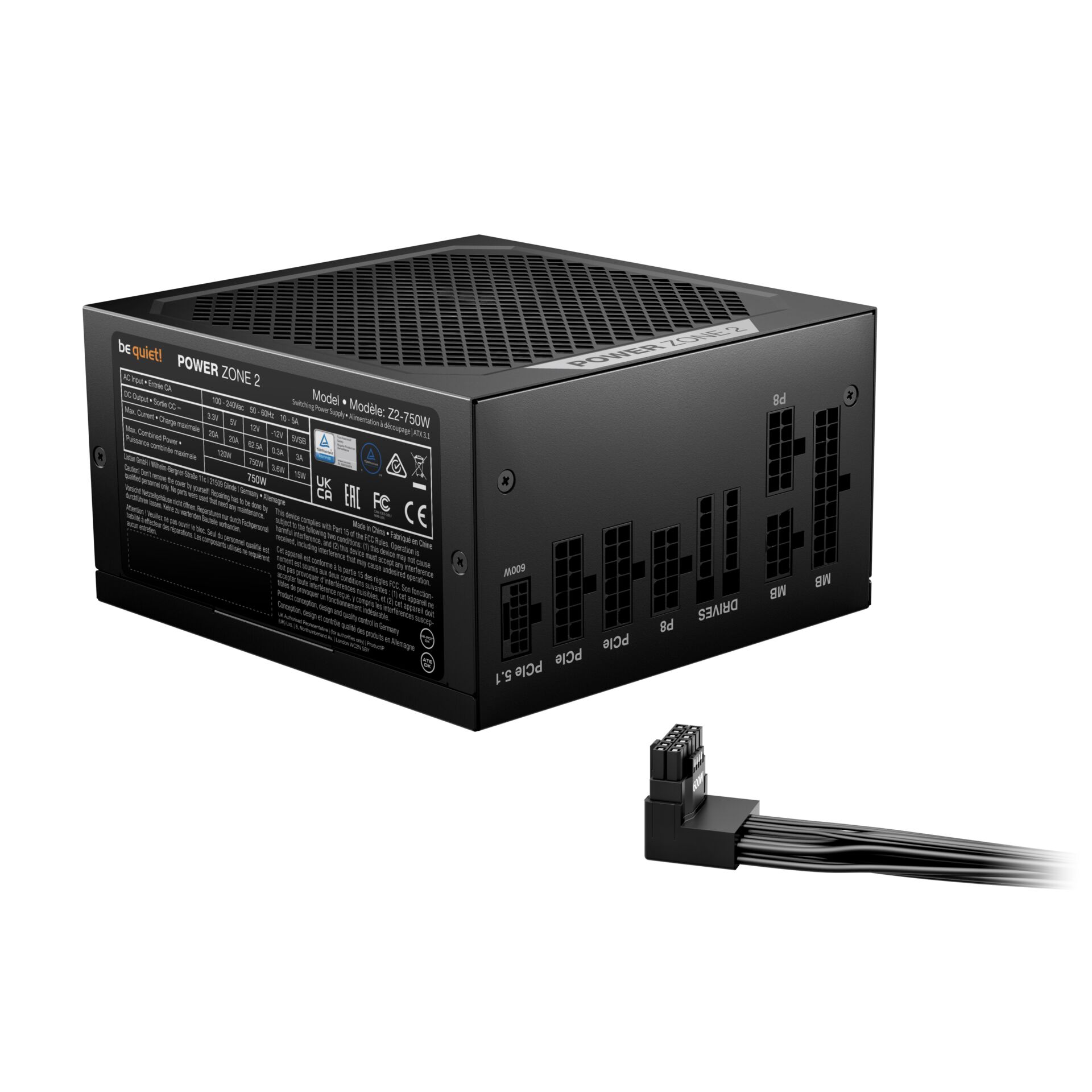 be quiet  POWER ZONE 2 750W Netzteil PC-Komponenten