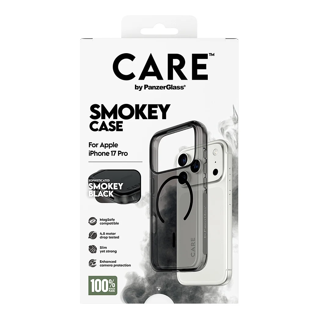PanzerGlass CARE  by   Urban Explorer Case Smokey m  Schwarz MagSafe iPhone 17 Pro Notebook & Tablet Zubehoer
