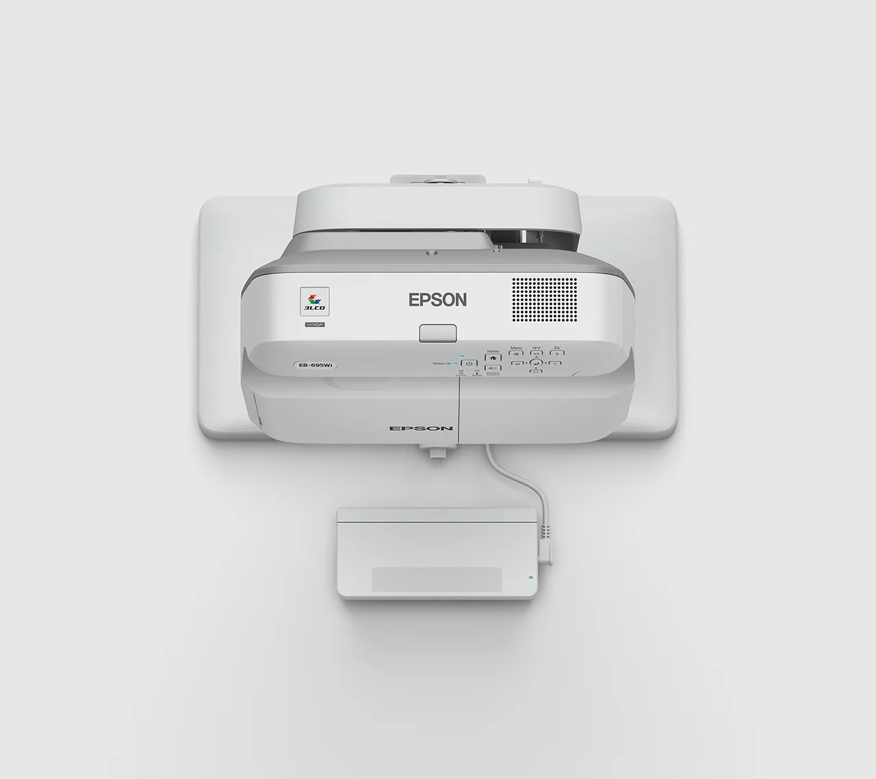 Epson EB 695Wi Ultra Short Throw Projektor 3500 ANSI Lumen 3LCD WXGA  1280x800  Weiss  Grau Video & Audio