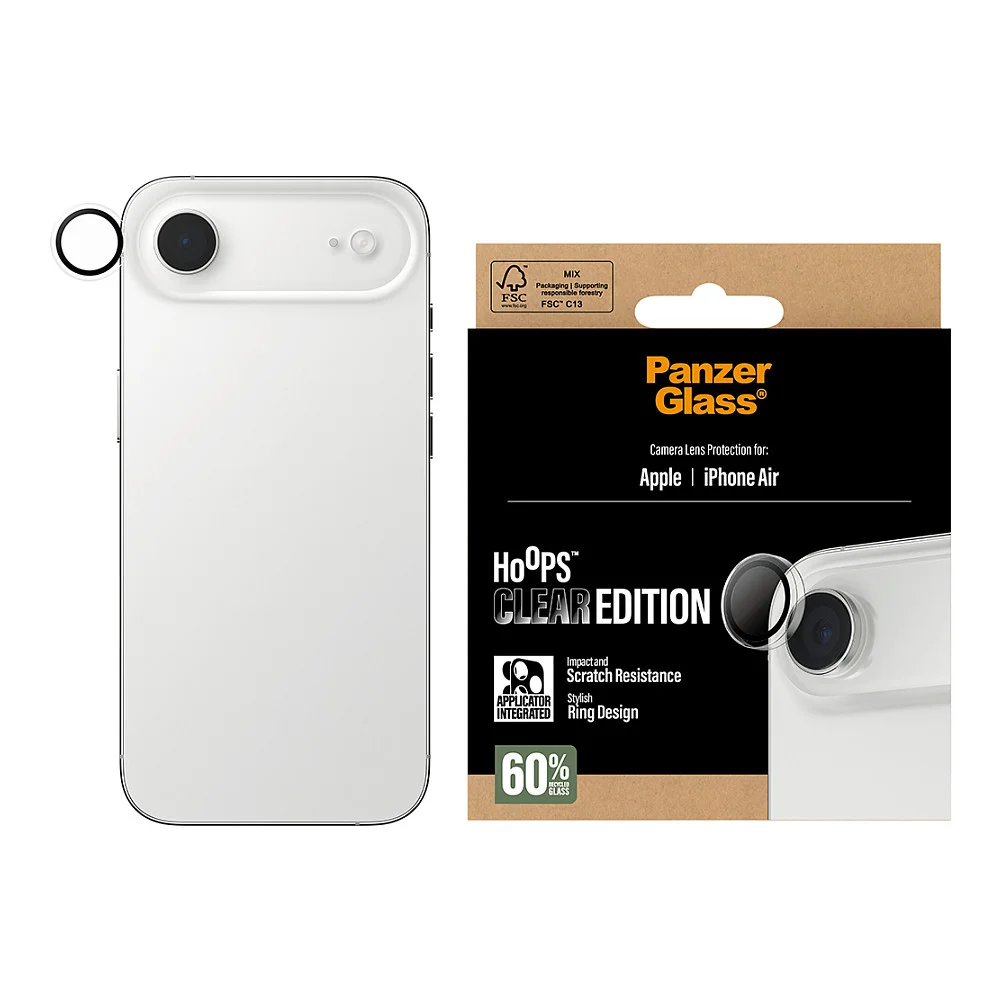 PanzerGlass   Hoops  Kameraschutz Transparent iPhone Air Notebook & Tablet Zubehoer