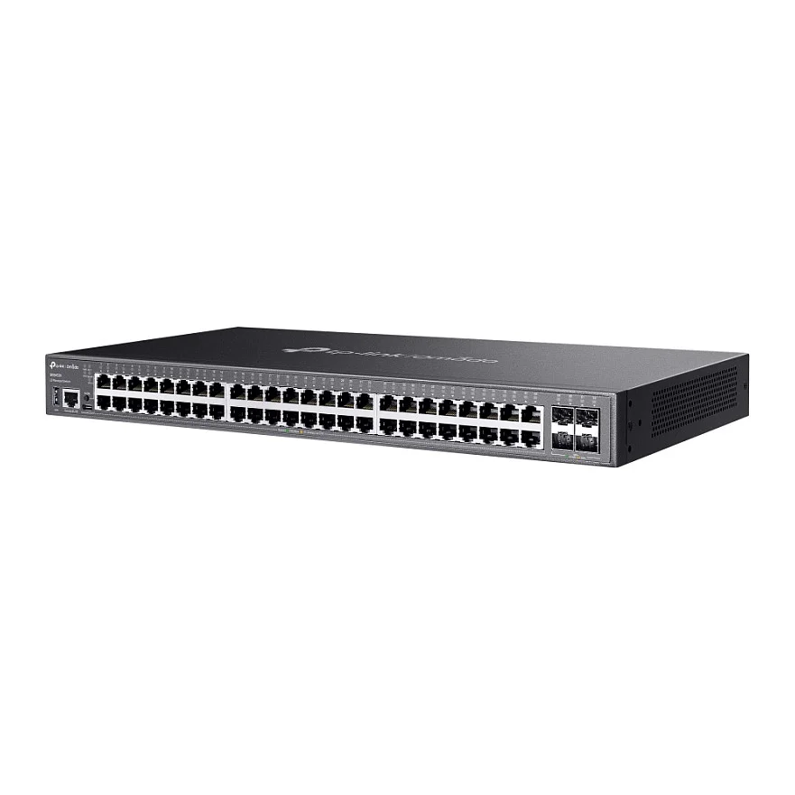TP Link Omada SG5452X Netzwerk Switch Managed L3 Gigabit Ethernet  10 100 1000  Schwarz Switches