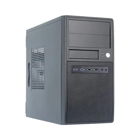 Chieftec CT 04B OP Mini Tower Gehaeuse Schwarz   Kompakt PC Gehaeuse PC-Komponenten