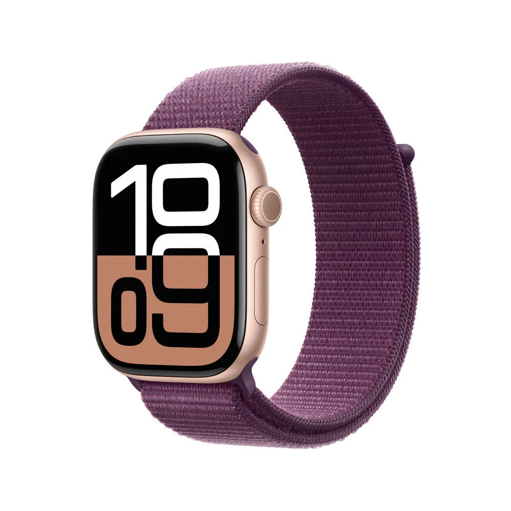 Apple watch series 10 gps   cellular 46mm rose gold aluminium case with plum sport loop Smartwatches & Fitnesstracker