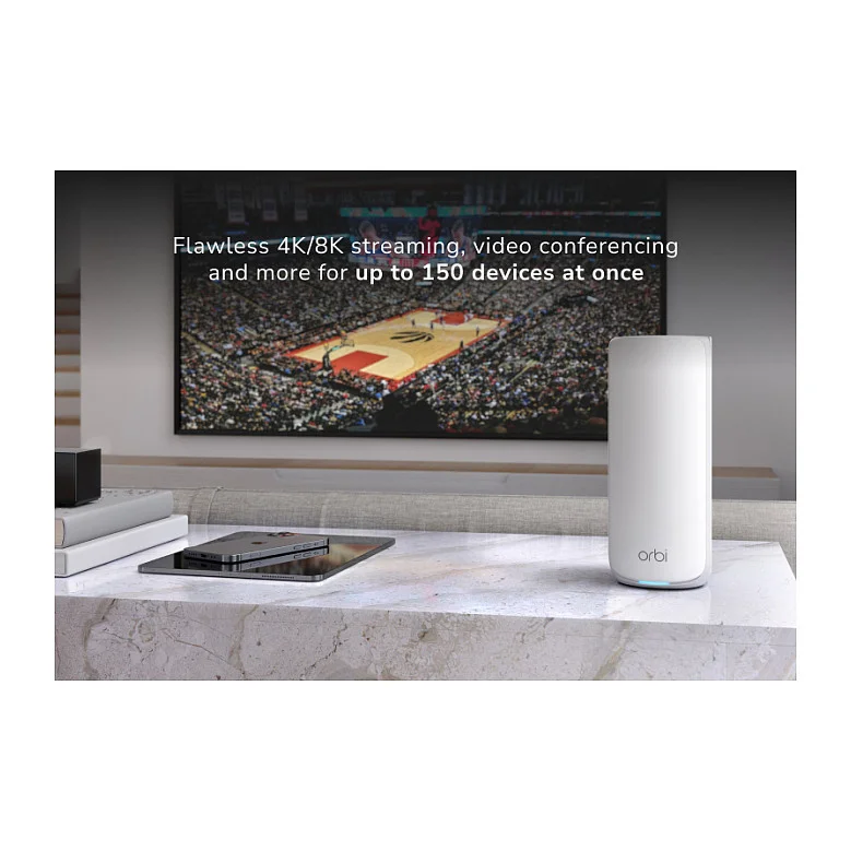 NETGEAR RBE873 Tri Band  2 4 GHz 5 GHz 6 GHz  Weiss 5 Intern Router