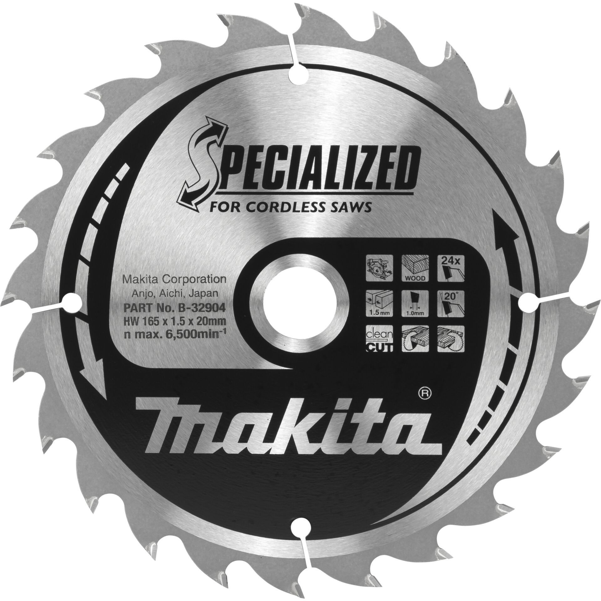 Makita B 32904 SPECIALIZED Saegeb 165x20x24Z Saegen