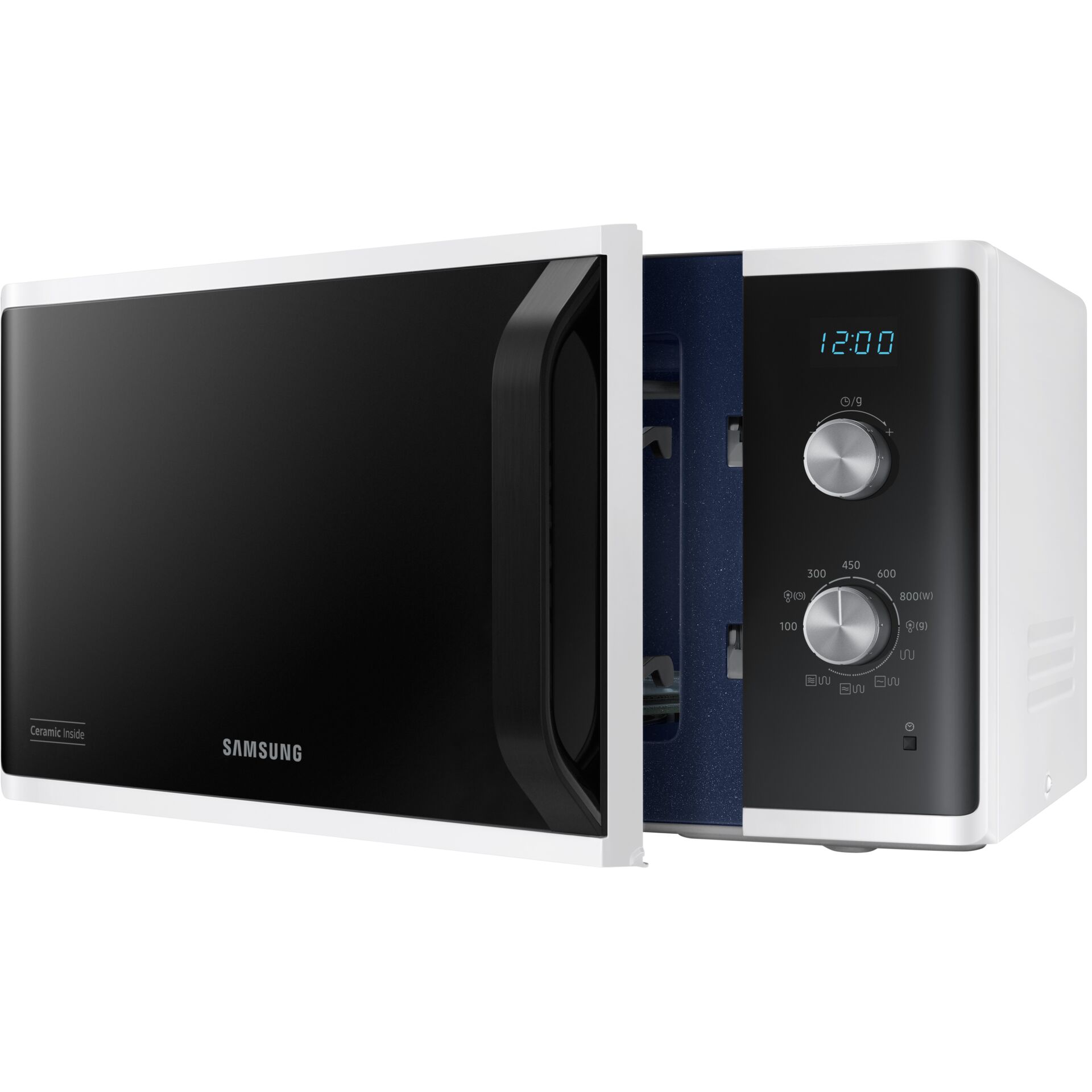 Samsung  hh mikrowelle grill 800w 23liter   mg23k3614aw eg  schwarz  Kuechenkleingeraete