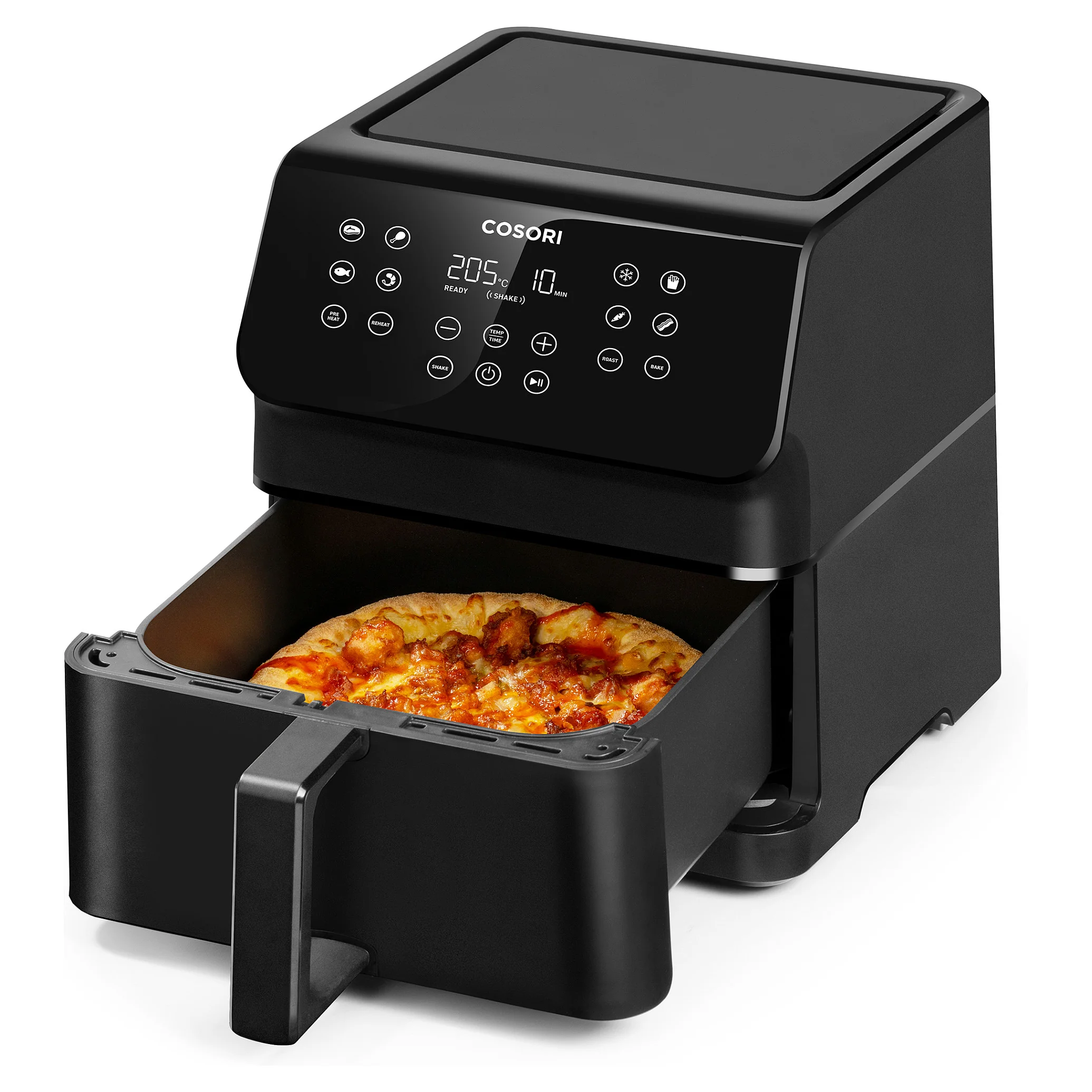 Cosori Premium II Chef Edition Einzelbild 6 2 l Eigenstaendig 1700 W Heissluftfritteuse Schwarz Kuechenkleingeraete