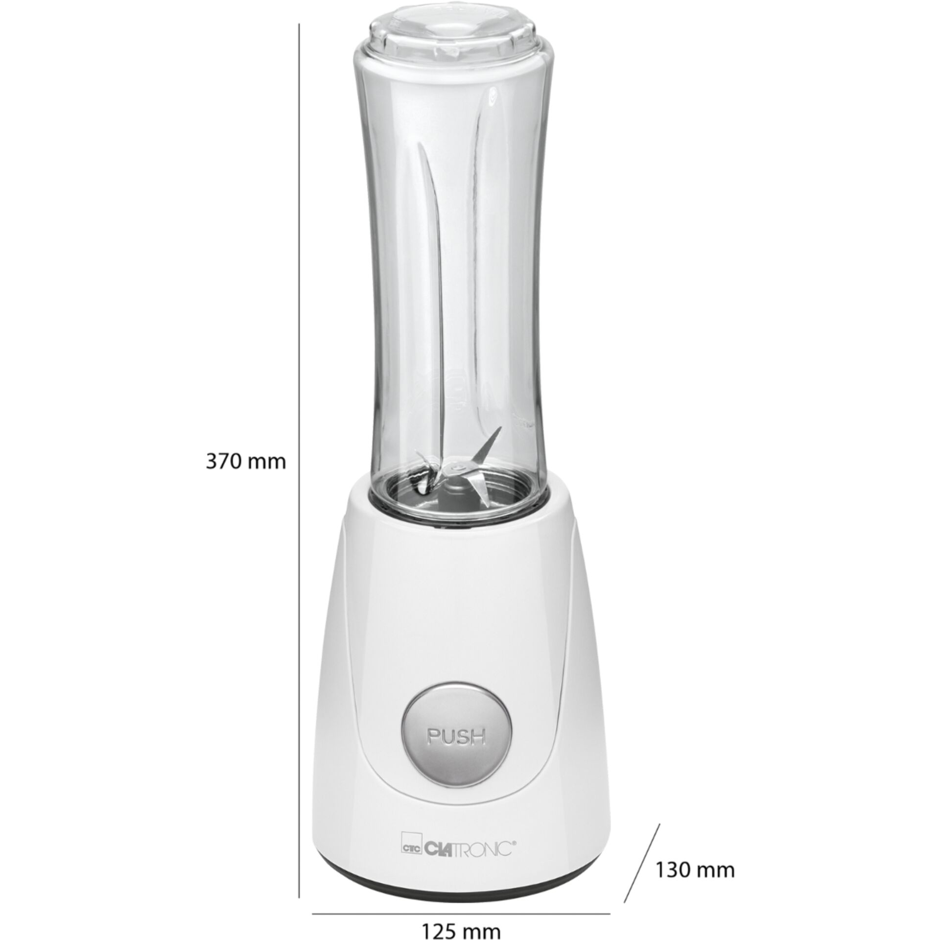Clatronic SM 3593 weiss Smoothie Maker 600ml Mixer & Zerkleinerer