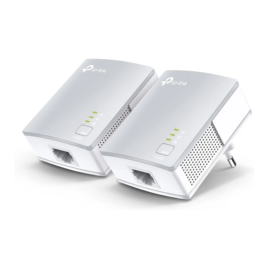 TP Link PA411KIT Powerline Adapter Set 500 Mbit s Ethernet LAN Weiss 2er Pack Netzwerk-Adapter / Netzwerk-Karten