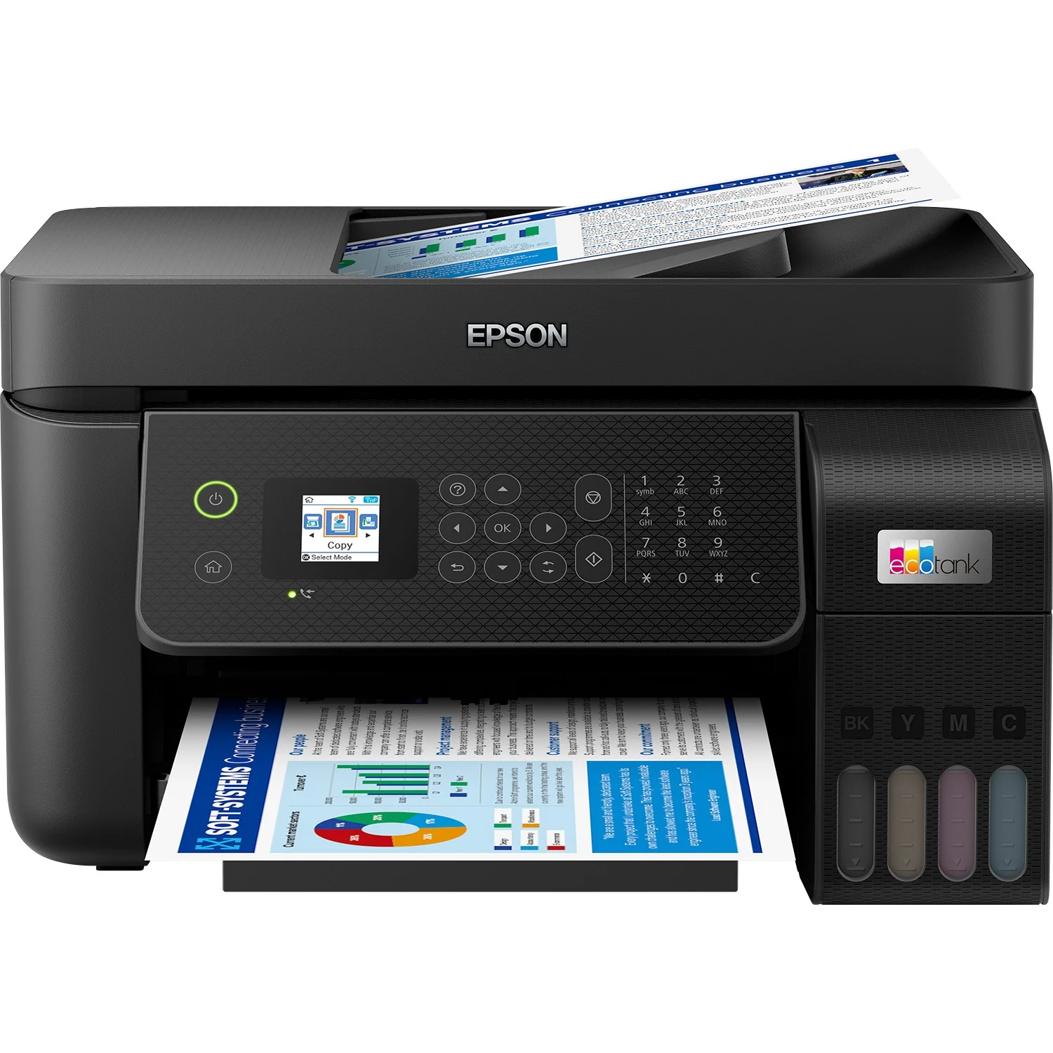 Epson T EcoTank ET 4800 4in1 A4 LAN Wifi ADF Drucker & Scanner