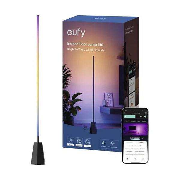 Eufy Zimmer Stehlampe E10 Intelligente Bodenbeleuchtung WLAN Dekoleuchten Steh- und Tischlampen